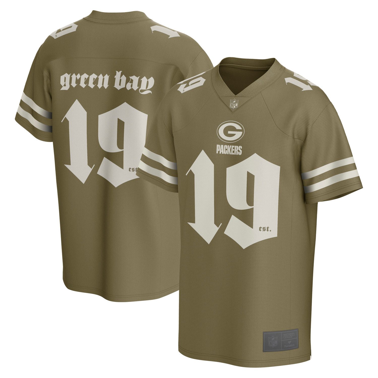 Fanatics Footballtrikot Fanatics Trikot Green Bay Packers NFL GOTHIC Foundation Top