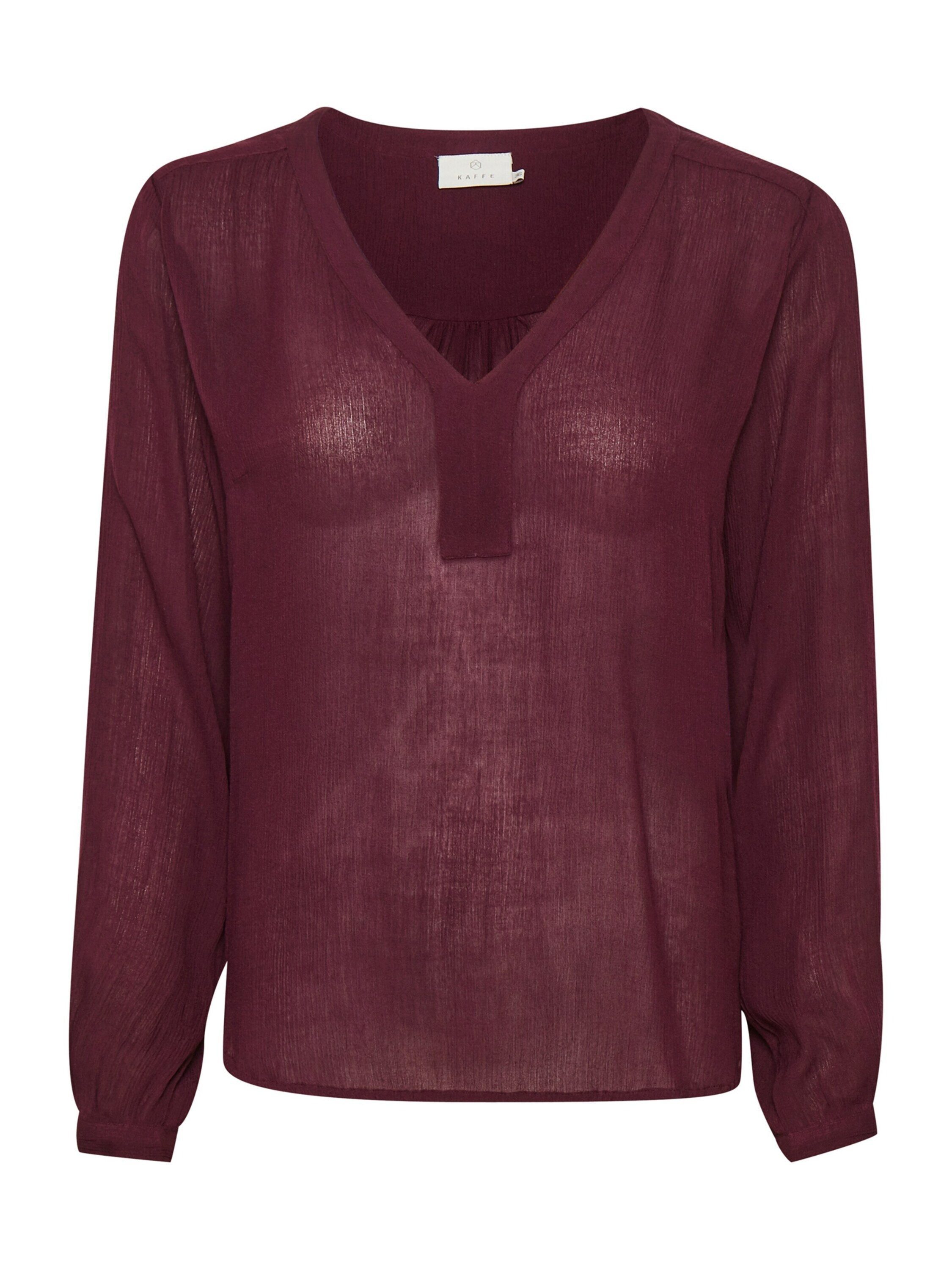 KAFFE Langarmbluse Amber (1-tlg) Drapiert/gerafft günstig online kaufen