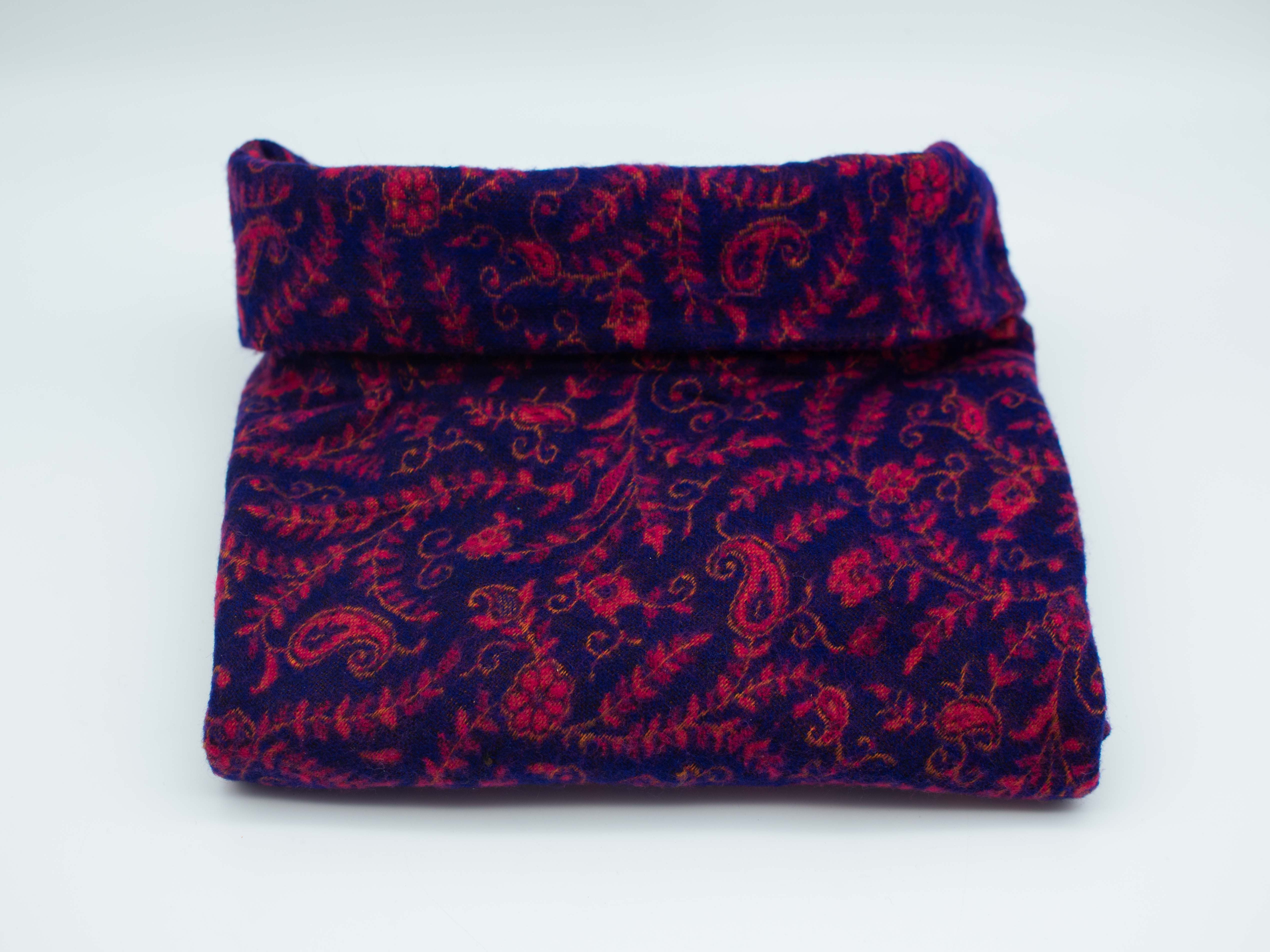 Aurelie Poncho Eleganter Paisley Poncho, für Damen und Herren, mit Stehkragen