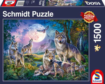 Schmidt Spiele Puzzle Wölfe, 1500 Puzzleteile, Made in Europe