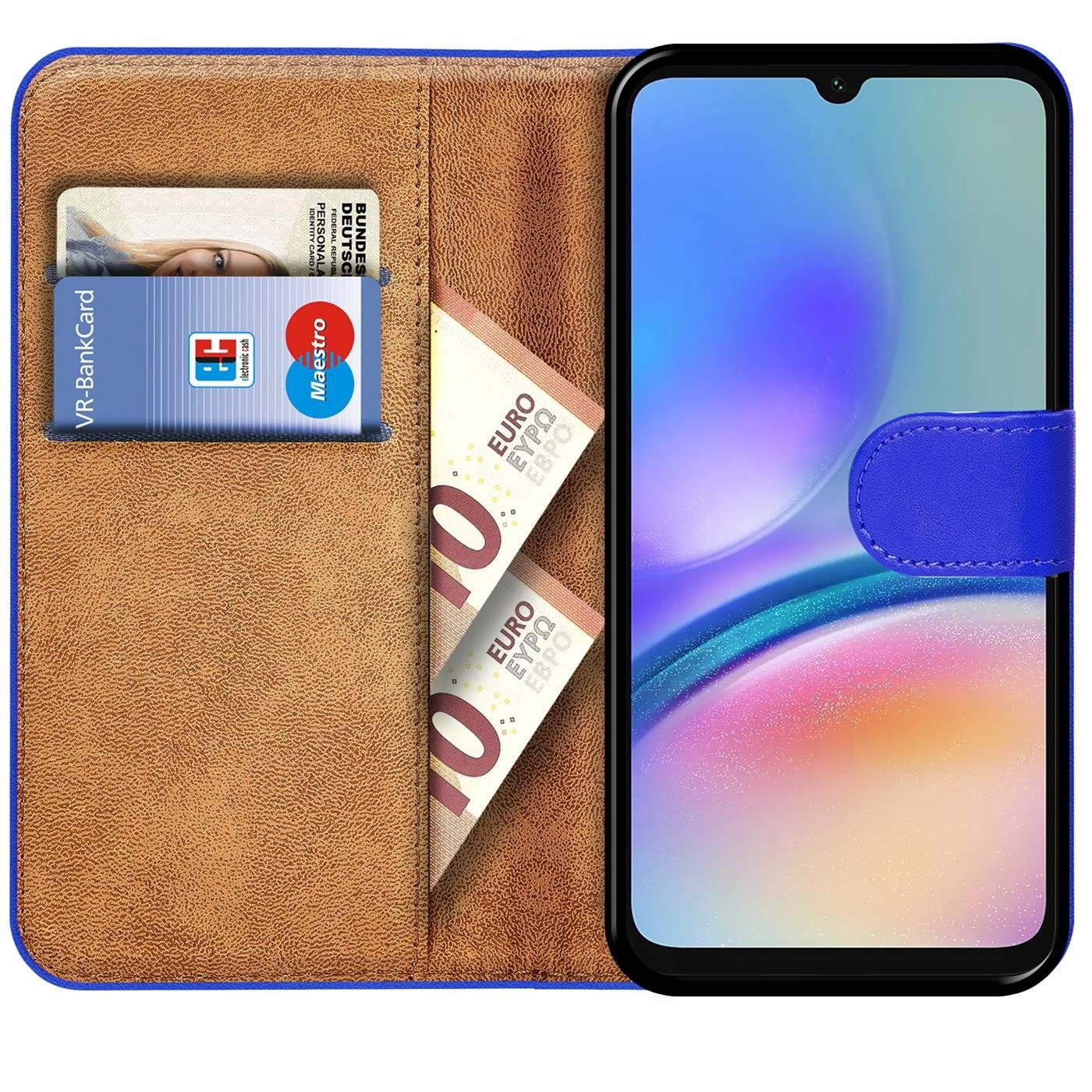 CoolGadget Handyhülle Wallet Klapp Tasche Book Case für Samsung Galaxy A05s 6,7 Zoll, Hülle Klapphülle Flip Cover Etui Schutzhülle – Bild 2 von 5