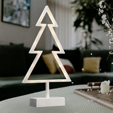 etc-shop LED Dekolicht, LED Dekoleuchte Tischlampe Weihnachtsbaum Tannenbaum Weihnachtsdeko