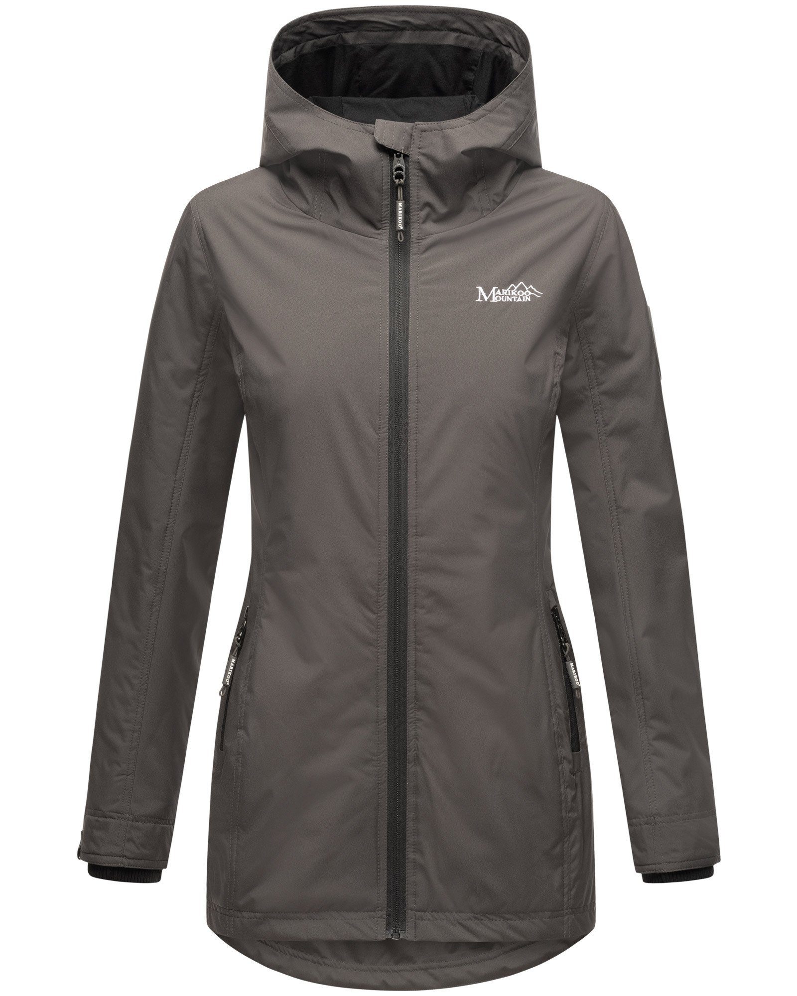 Marikoo Outdoorjacke Honigbeere sportliche Übergangsjacke mit Kapuze