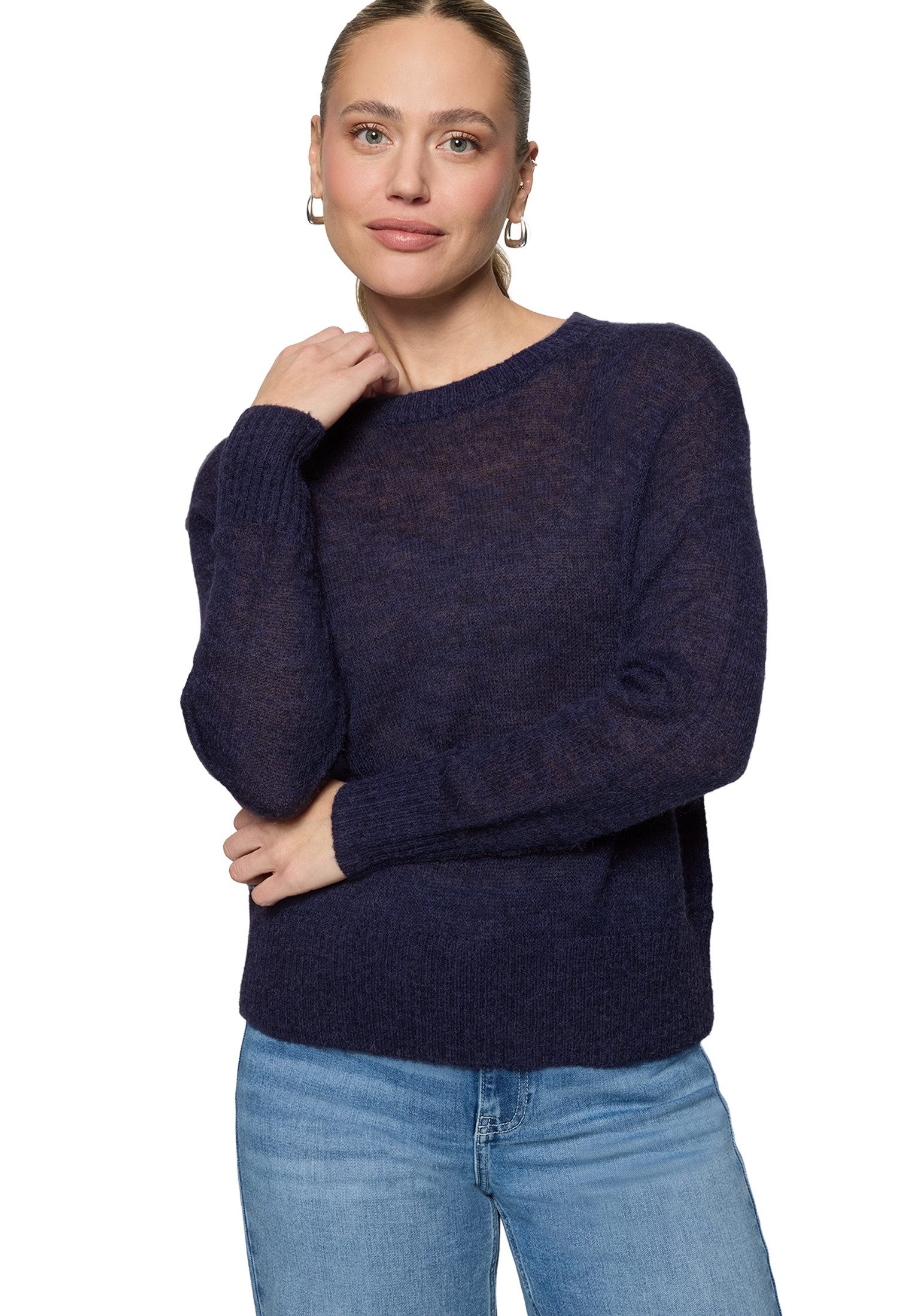 Strickpullover Damen mit Alpakawolle