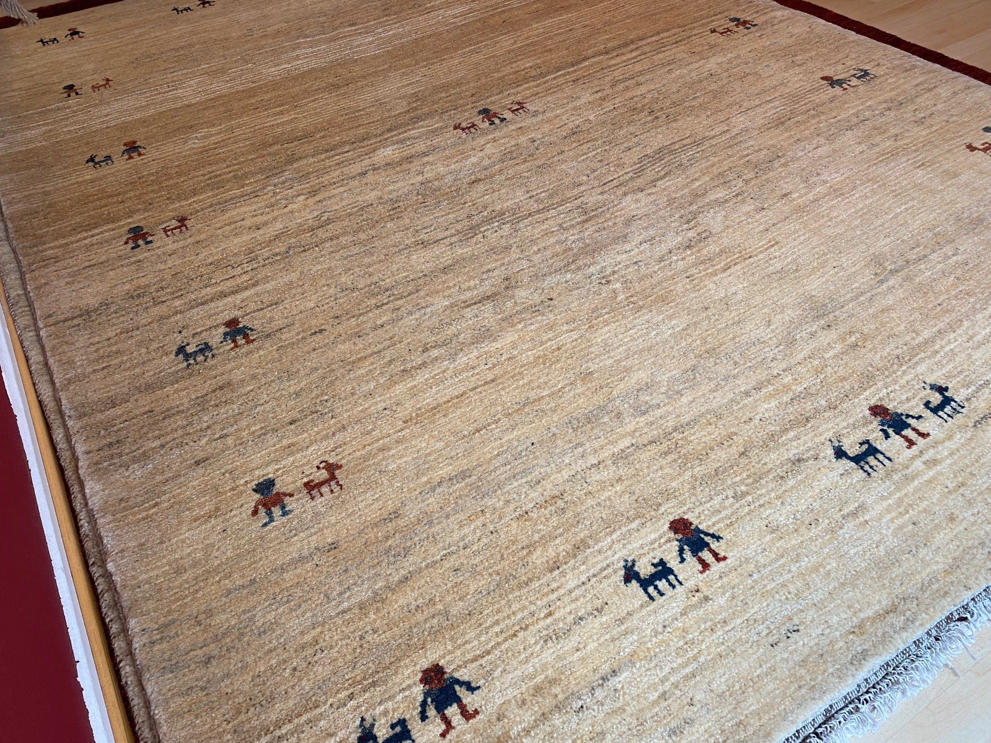 Perserteppich ungefärbten Orientteppich Schurwolle, Handgeknüpft 279x212 Handgesponnen im Persien Gabbeh Teppich Perser aus Schurwolle, Morgenlandbazar, Handgeknüpft