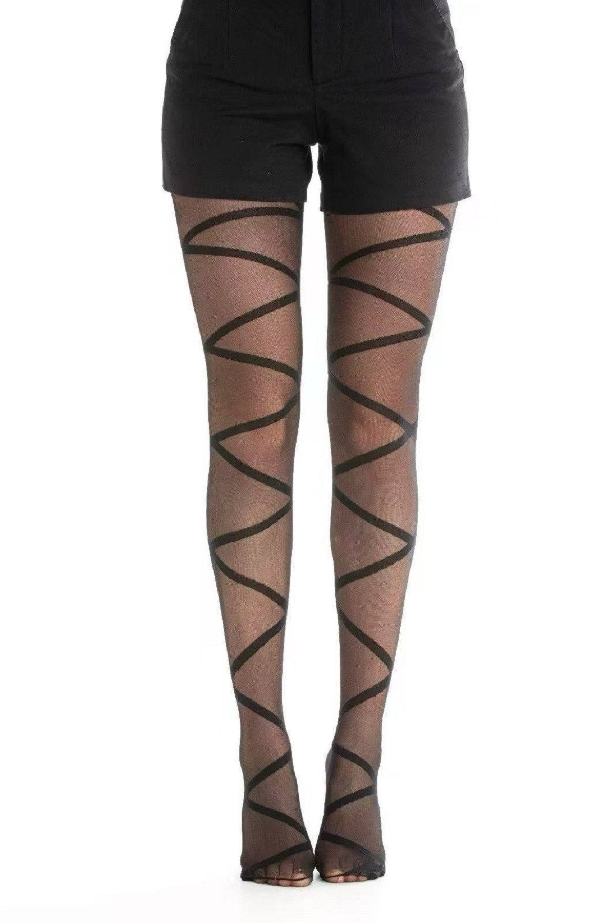 COFI 1453 Strumpfhose 20 Den – Klassische Damenstrumpfhose mit dezentem Muster