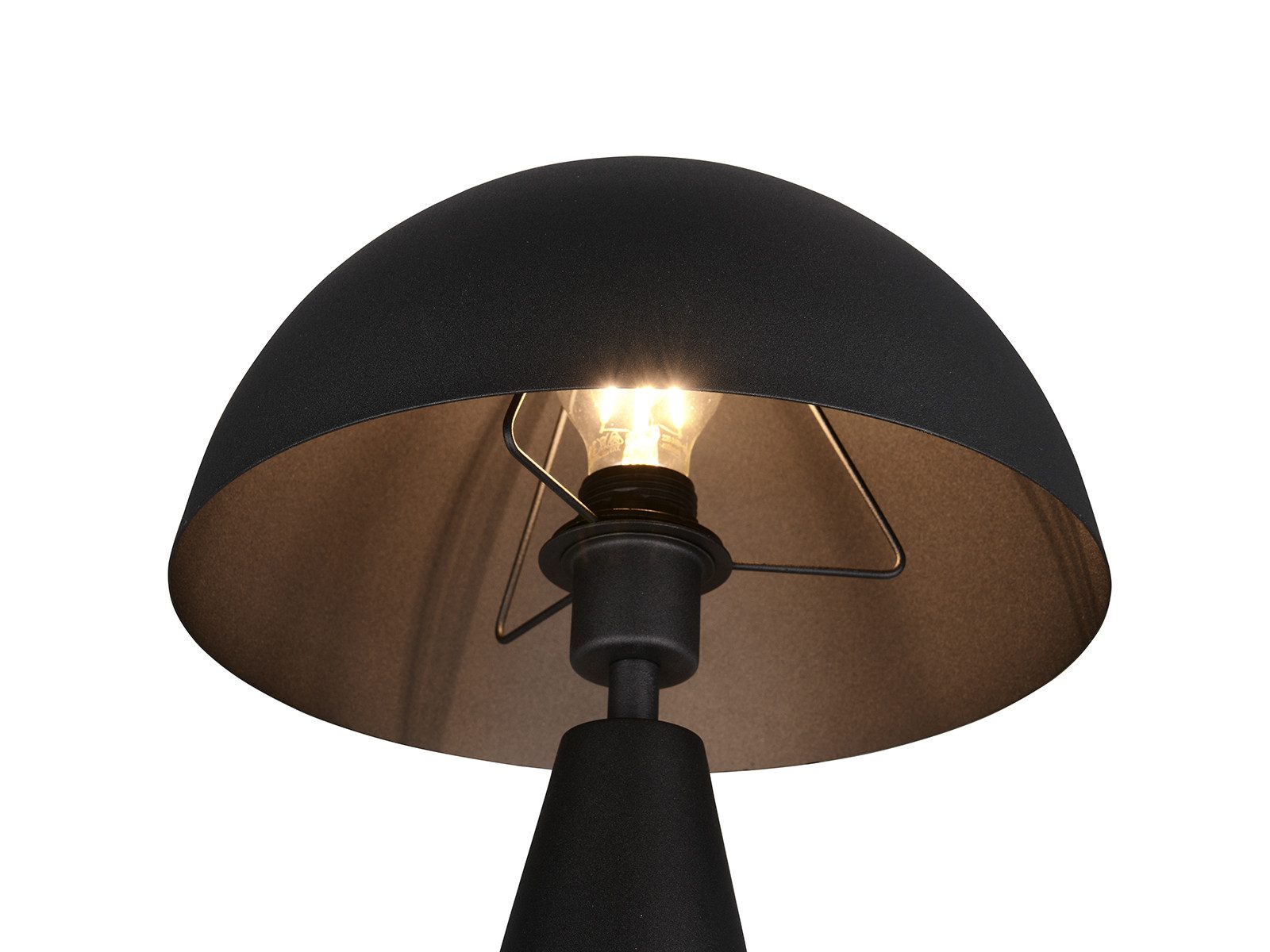 TRIO Leuchten LED Nachttischlampe, Dimmfunktion, LED wechselbar, Warmweiß, Große Pilz-lampe, indirekte Beleuchtung für die Fensterbank, Höhe 43cm