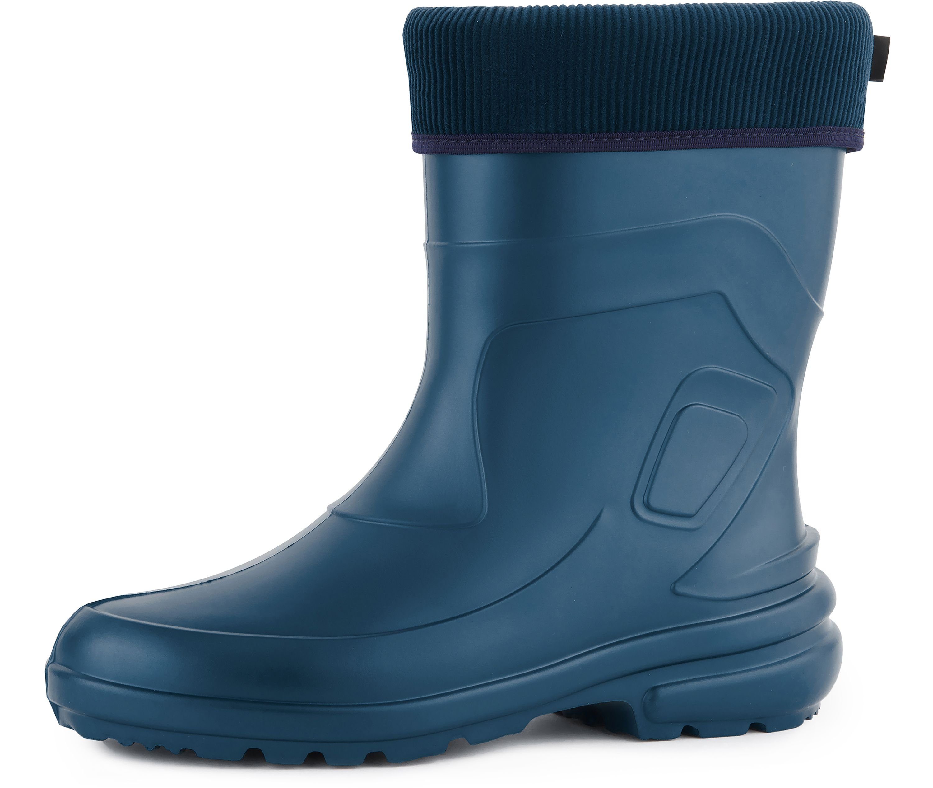 Ladeheid Damen Thermo EVA Gummistiefel federleicht LA-800-2017 Gummistiefel Metal Blau/Navy