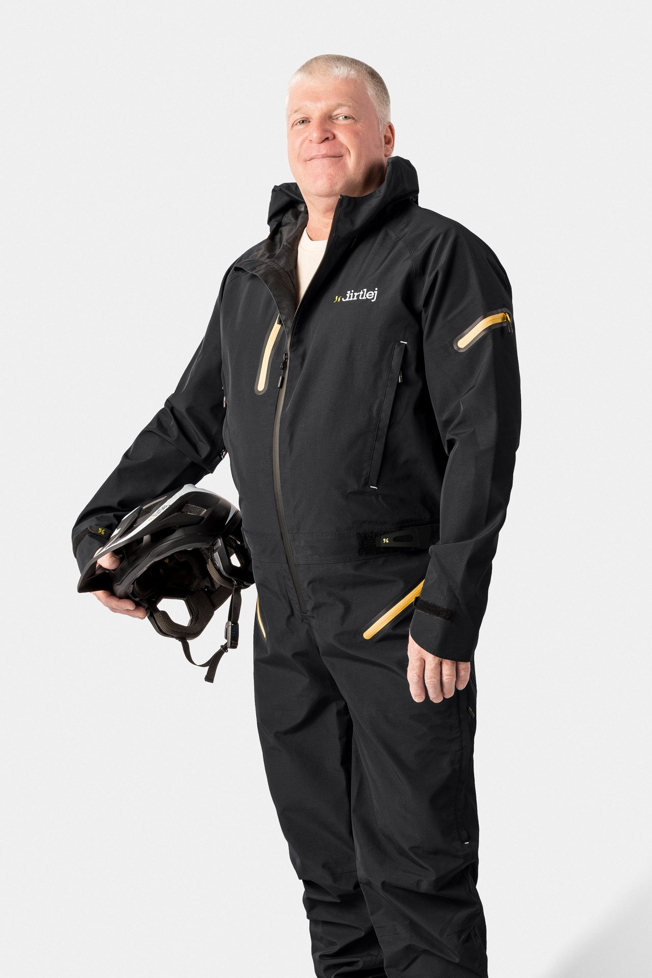 Dirtlej Regenoverall dirtsuit core edition loose cut V2.0 graphite/honey keine abnehmbaren Beine