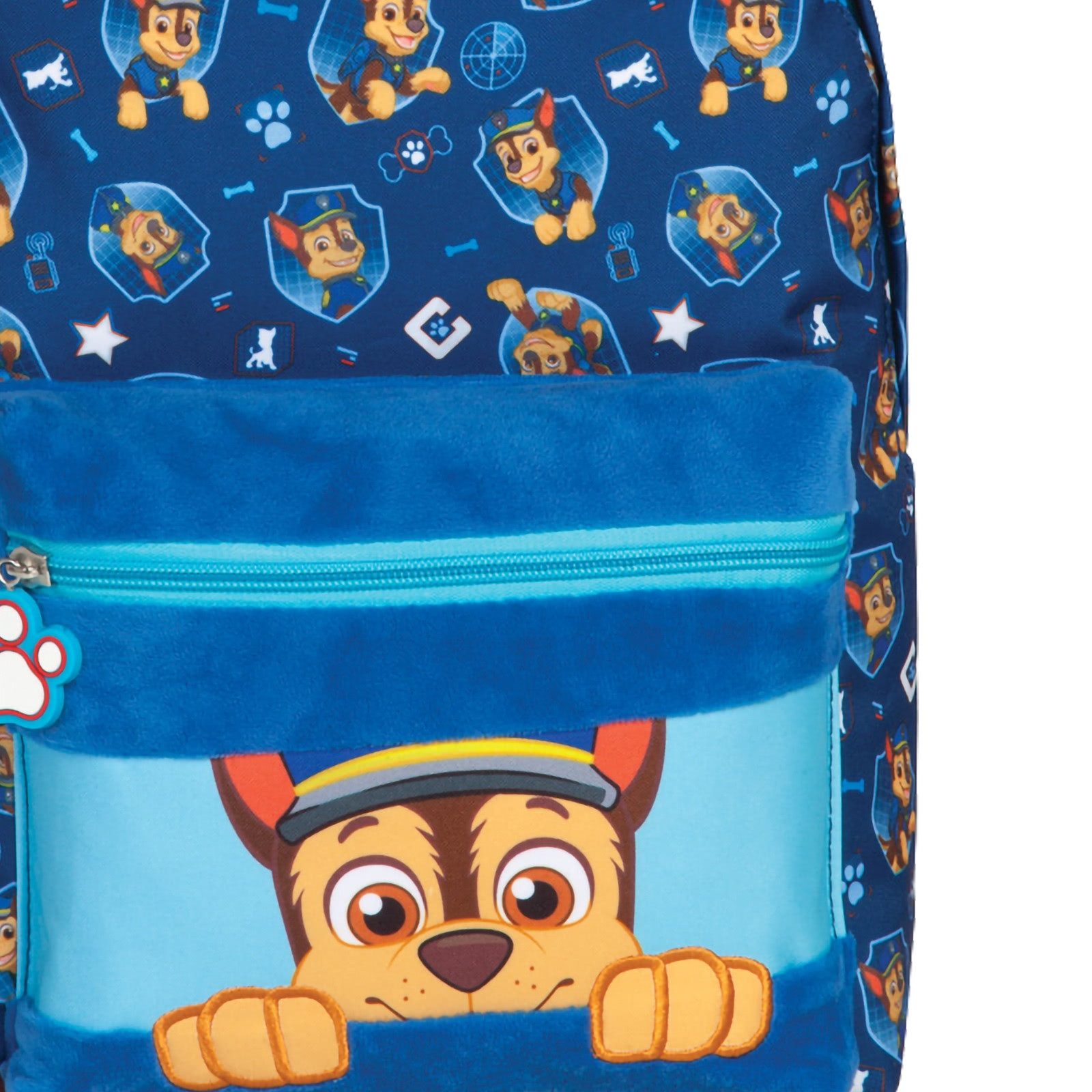 fabrizio® Rucksack Fabrizio Rucksack Kinder Chase Paw Patrol, Kinderrucksack, Freizeitrucksack Polyester, blau ca. 36cm hoch, Chase