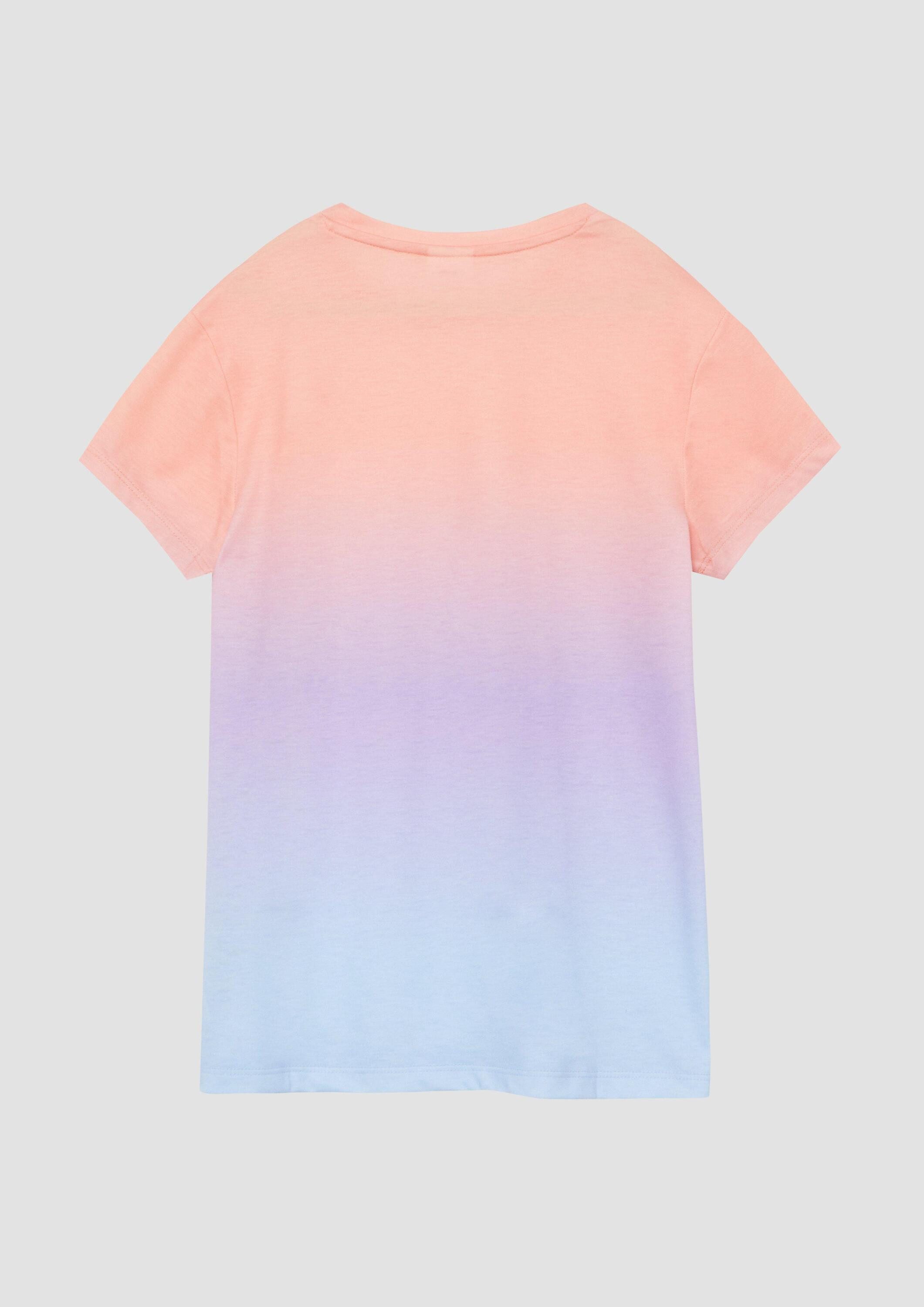 s.Oliver Kurzarmshirt T-Shirt T-Shirt mit Farbverlauf