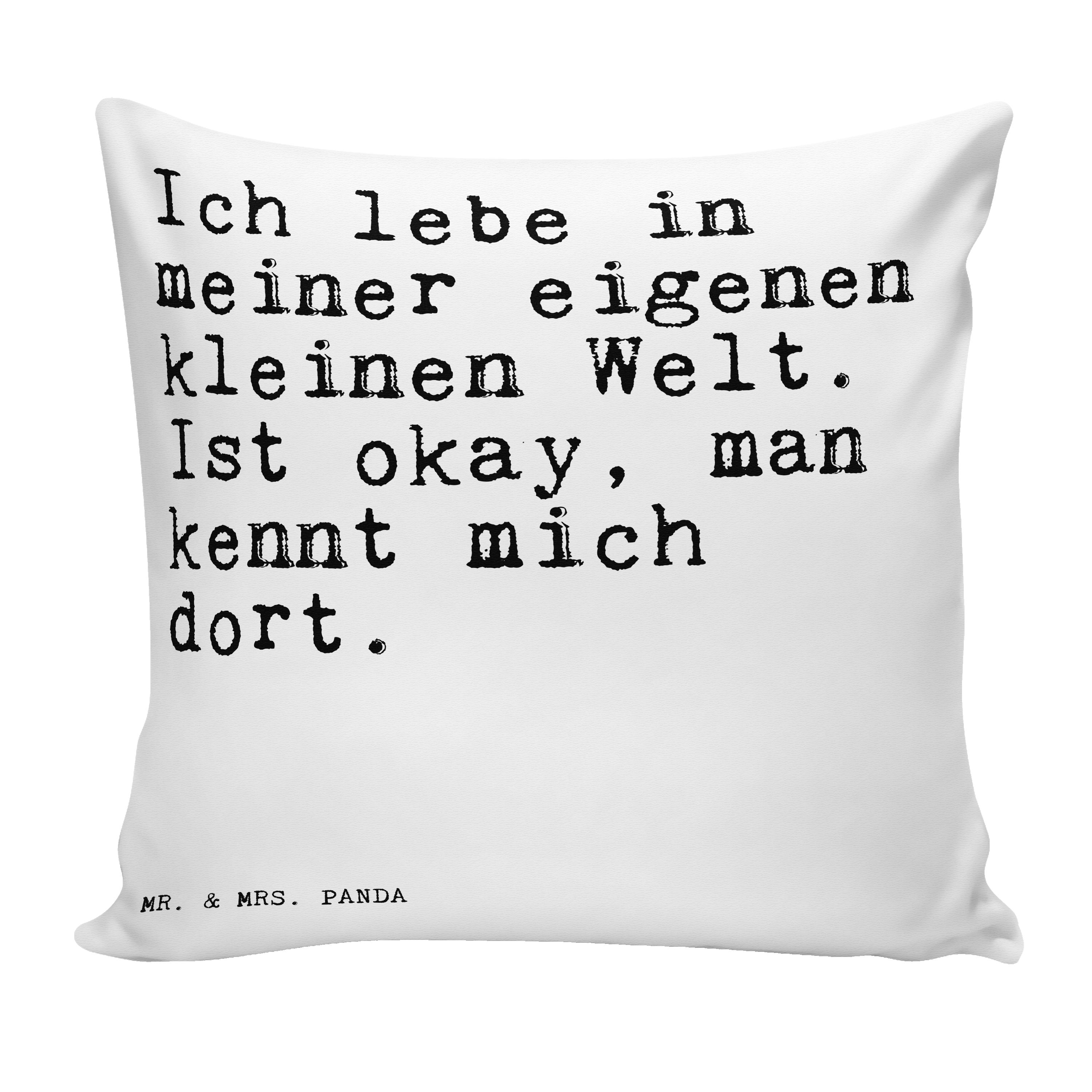 Mr. & Mrs. Panda Dekokissen Ich lebe in meiner... Weiß Geschenk