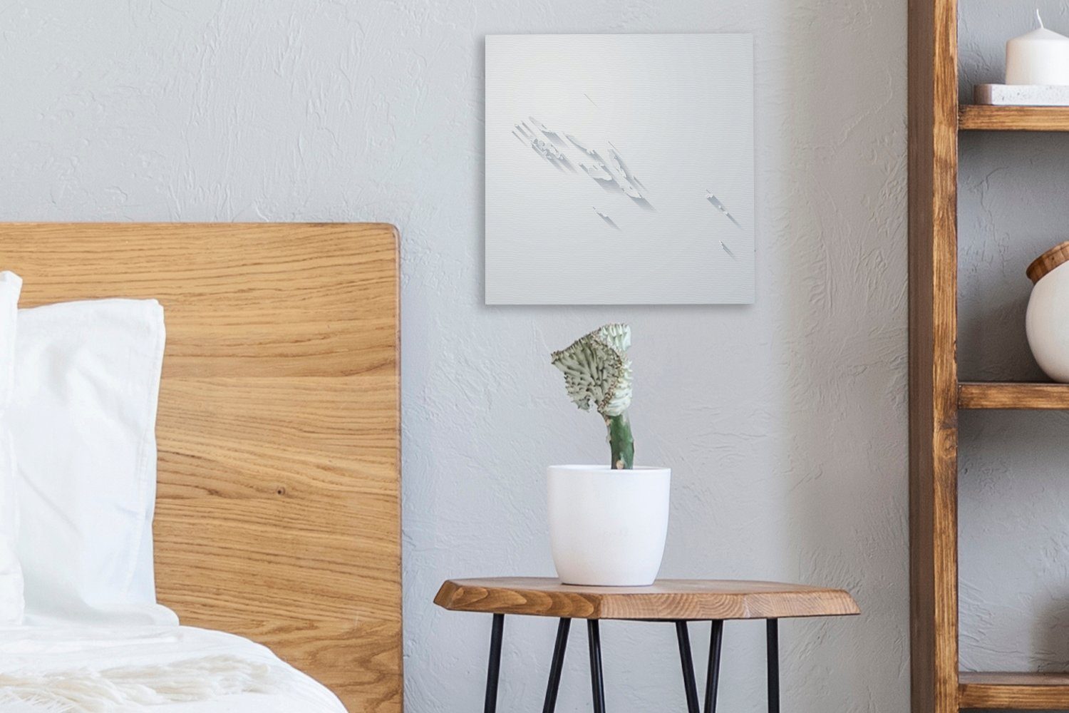 Eine Schlafzimmer einer der Leinwandbild Bilder für OneMillionCanvasses® Leinwand Karte weißen Illustration (1 Salomonen, Wohnzimmer St),