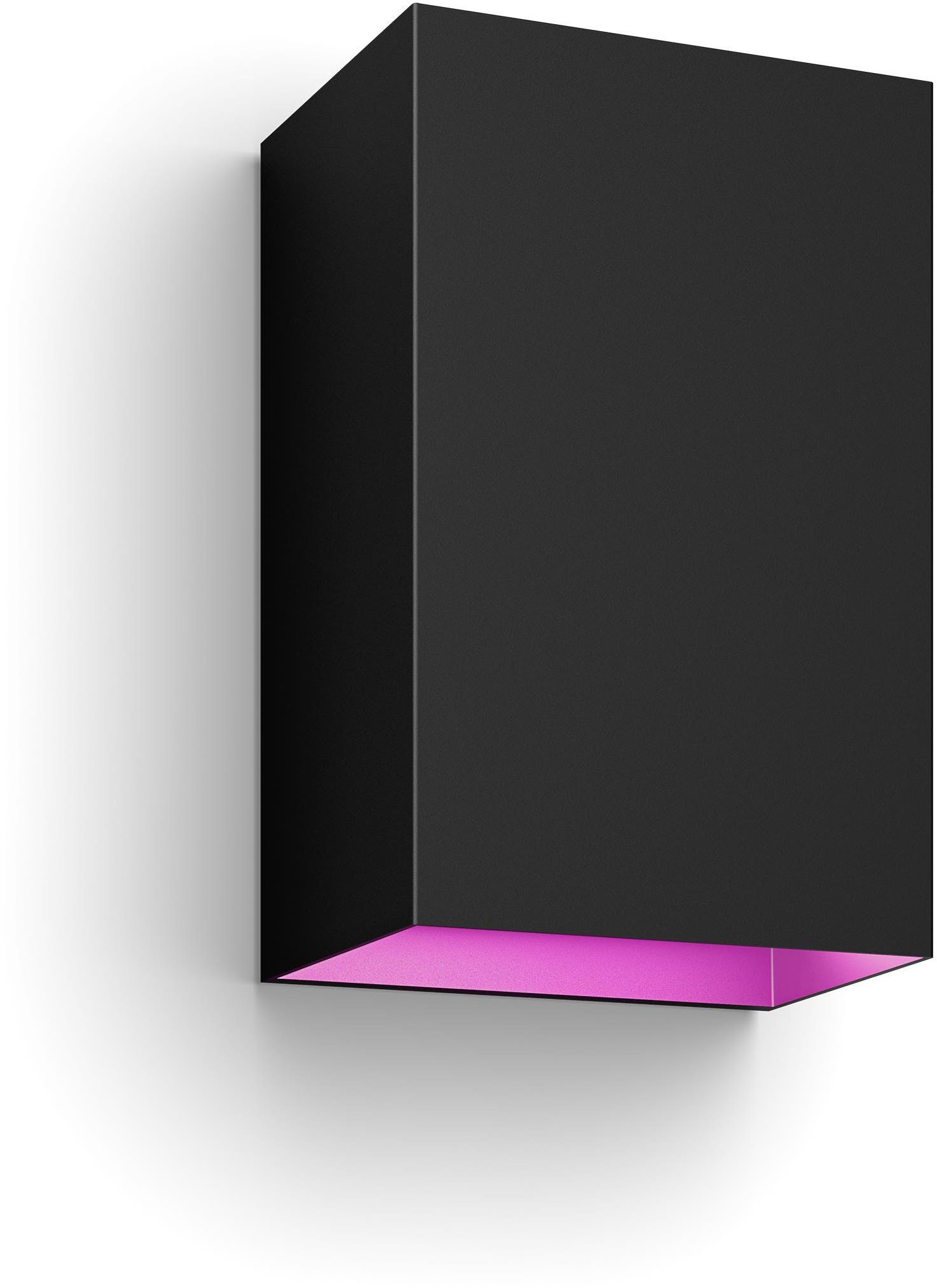 Philips Hue Smarte LED-Leuchte White & Color Ambiance Resonate Wandleuchte schwarz, Abschaltautomatik, Bluetooth, CCT - über Fernbedienung, Dimmfunktion, Farbsteuerung, Farbwechsel, Leuchtdauer einstellbar, Memoryfunktion, Nachtlichtfunktion, RGB, Smart Home, Timerfunktion, dimmbar über Fernbedienung, erweiterbar, mehrere Helligkeitsstufen, LED wechselbar, RGB, Outdoor