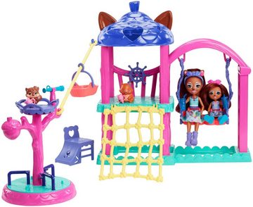 Enchantimals Spielwelt Spielplatz Set, mit 2 Puppen, Tierfreunden und Zubehör