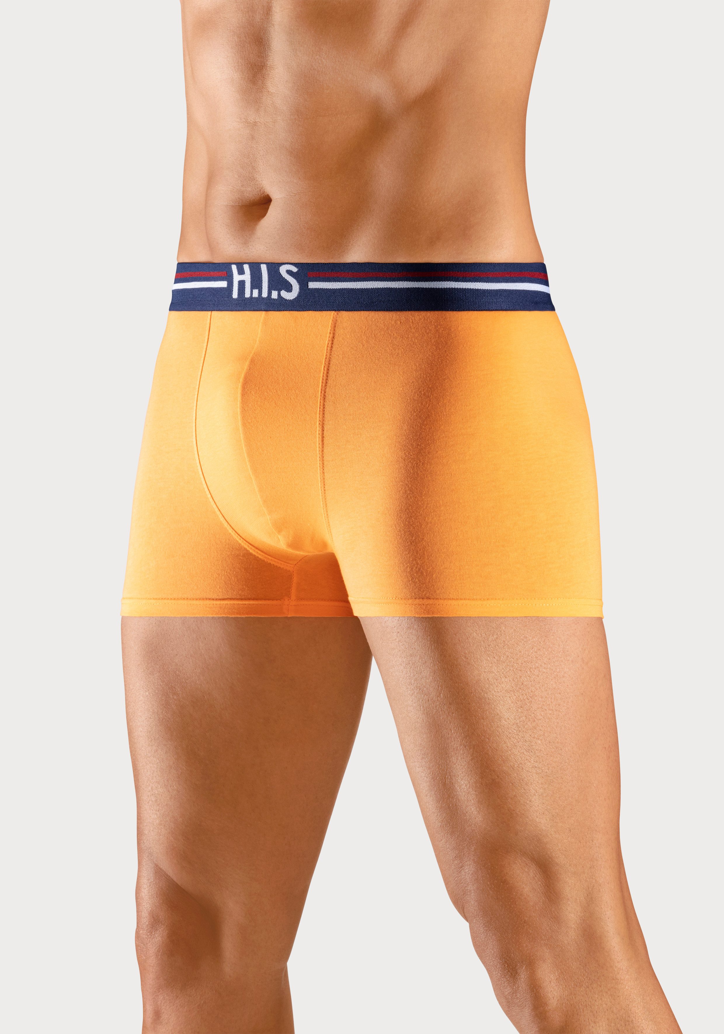 H.I.S Boxer Boxershorts für Herren (Packung, 5-St) mit Streifen und Markenlogo im Bund