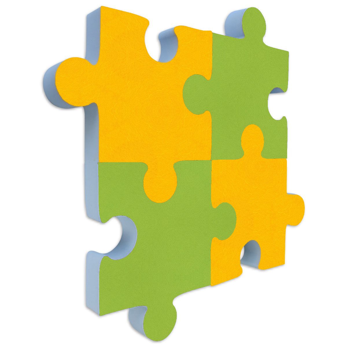 platino24 Akustikplatte Schallabsorber-Set PUZZLE aus Basotect G+ mit Akustikfilz