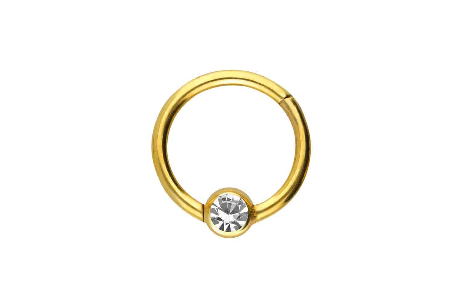 PIERCINGLINE Nasenpiercing Chirurgenstahl Segmentring Clicker KRISTALL Ohrp günstig online kaufen