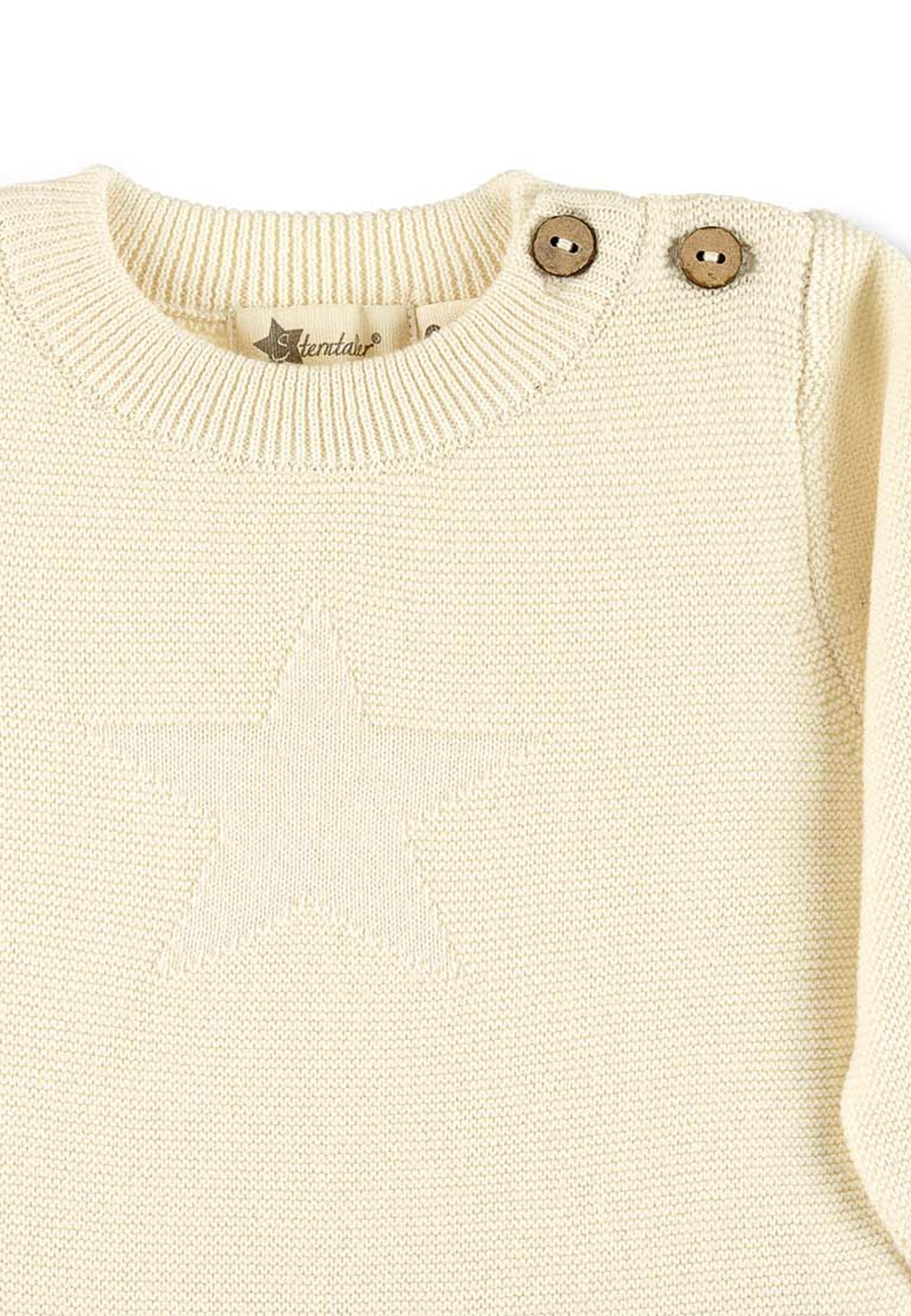 Stern GOTS natur Sterntaler® Langarmshirt (1-tlg) Strick-Pullover