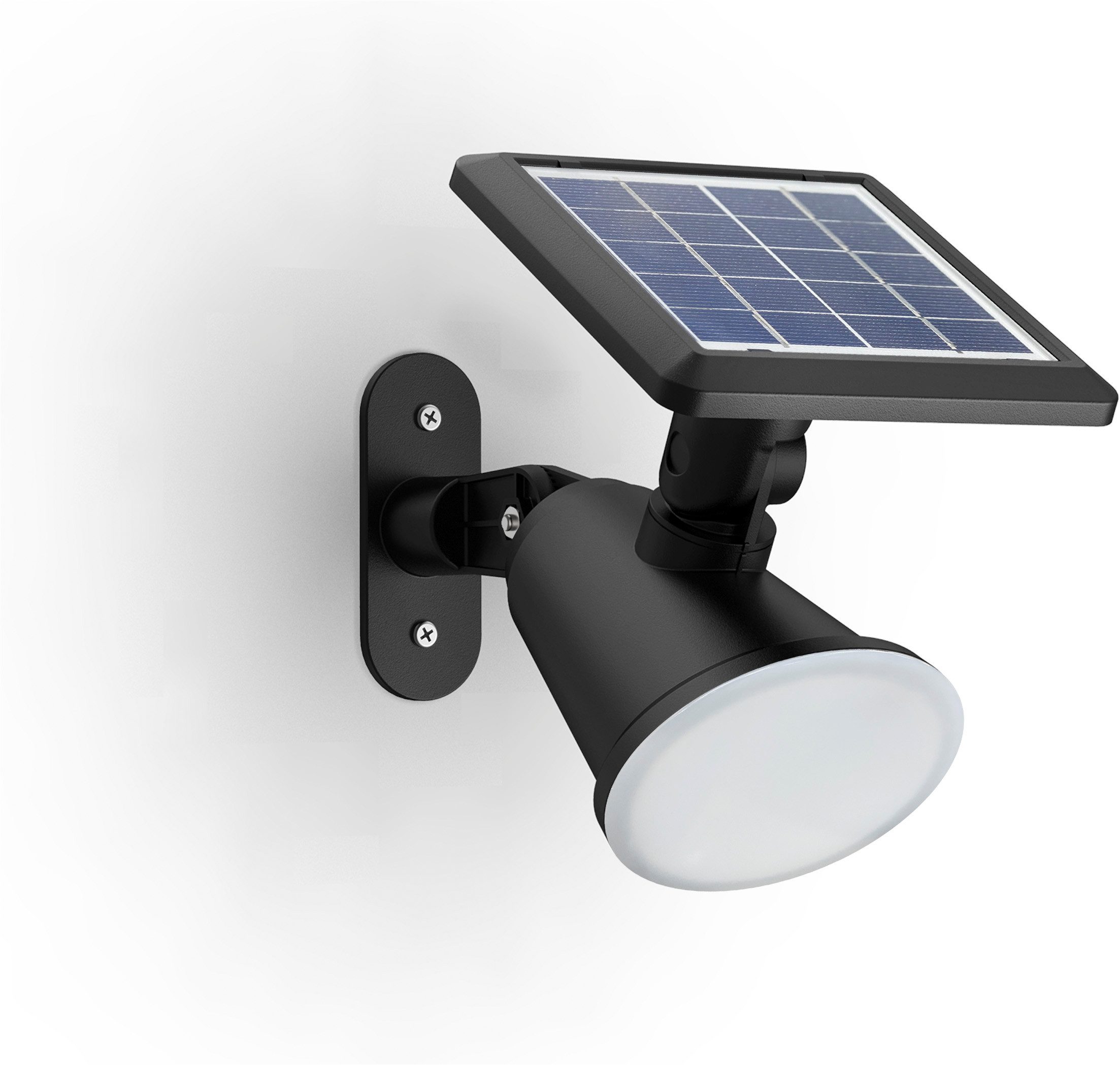 Philips LED Solarleuchte 2er Pack Outdoor Solar Jivix Spotleuchte, Abschaltautomatik, Tageslichtsensor, LED fest integriert, Warmweiß, Tageslichtsensor, 2700 Kelvin, schwarz