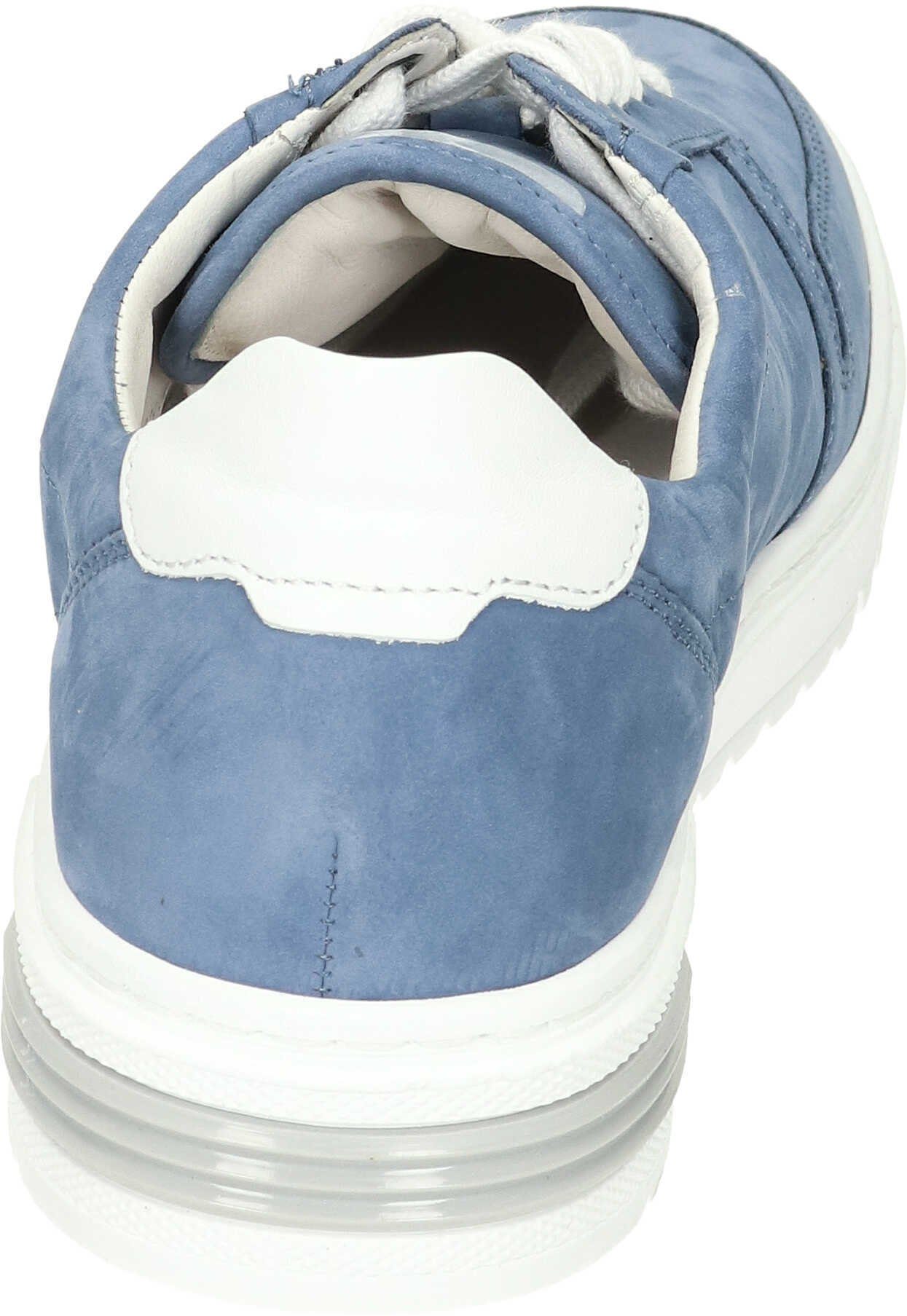 (heaven.weiss) echtem Sneaker Blau Leder Sneaker aus Gabor