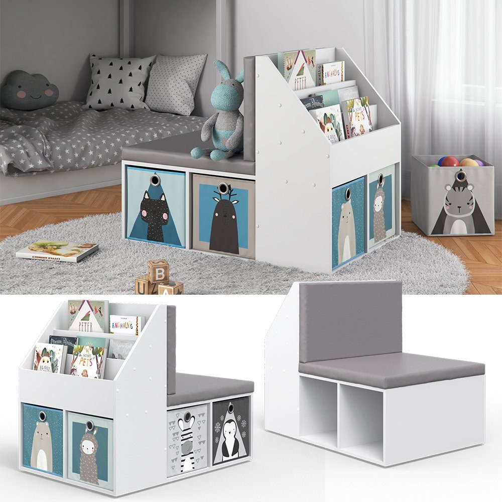 Vicco Bücherregal Onix, Weiß, 97.1 x 78.4 cm günstig online kaufen