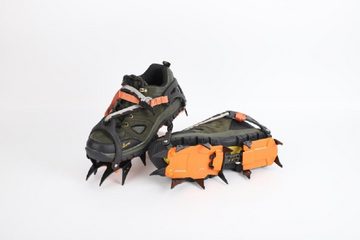 Tidyard Schneeschuhe 12 Spikes Steigeisen Schutzweste,Einstellbare Länge,MIt Beutel (Passform für Schuhe: CN 36-46 / US 6-13,5), zum Klettern im Schnee,Skifahren,Bergsteigen,Gletscher Wandern