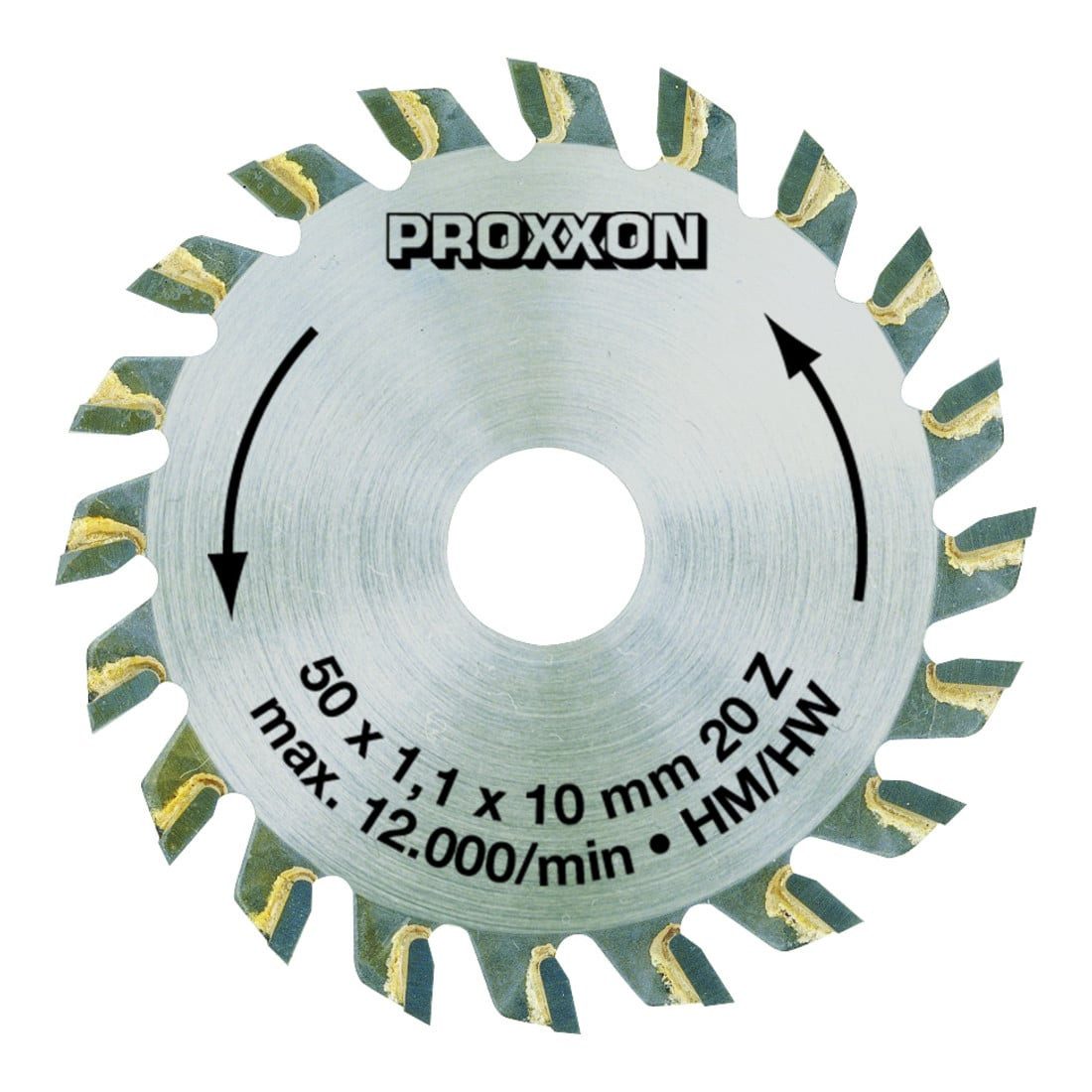 PROXXON INDUSTRIAL Kreissägeblatt Proxxon Kreissägeblatt, hartmetallbestückt, 50 mm (20 Zähne)