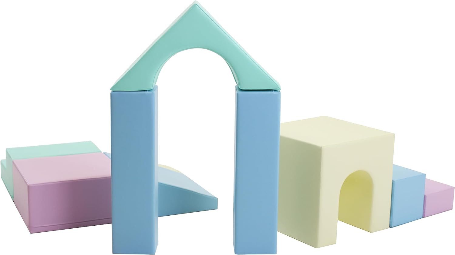 IGLUSoftplay IGLU SET 21 Creativity, Weiß, Schaumstoff-Bausteine Spielbauklötze, (Set), Modernes Design und hochwertige Verarbeitung