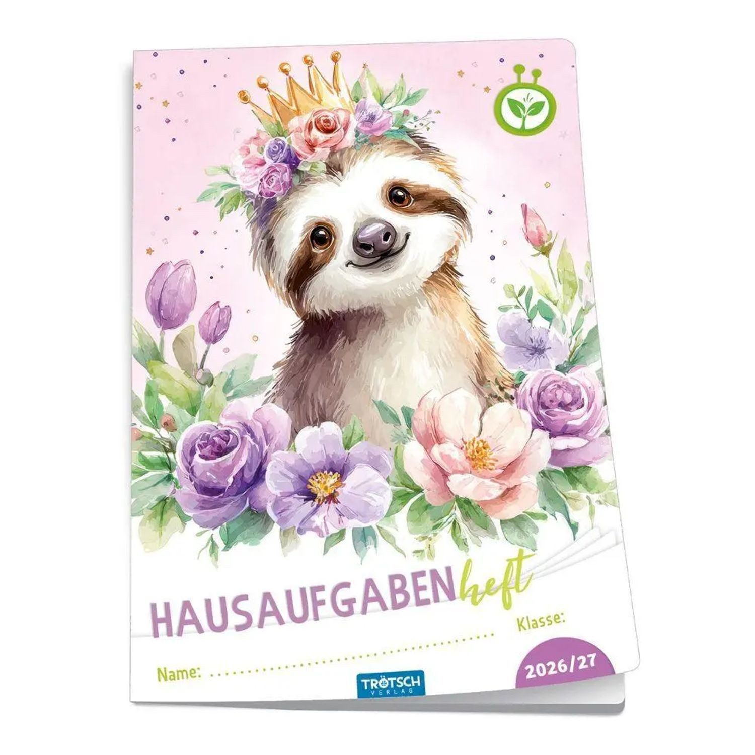 Trötsch Verlag Schülerkalender TRÖTSCH - Jahresbezogenes Hausaufgabenheft Grundschule Faultier 26/27