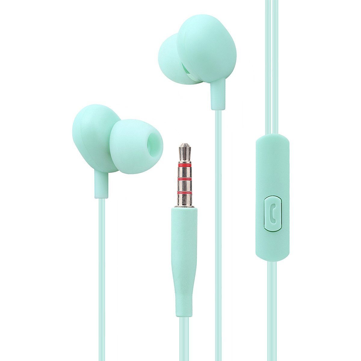 fontastic In-Ear Stereo-Headset Beans Mint In-Ear-Kopfhörer (Kabelgebunden)