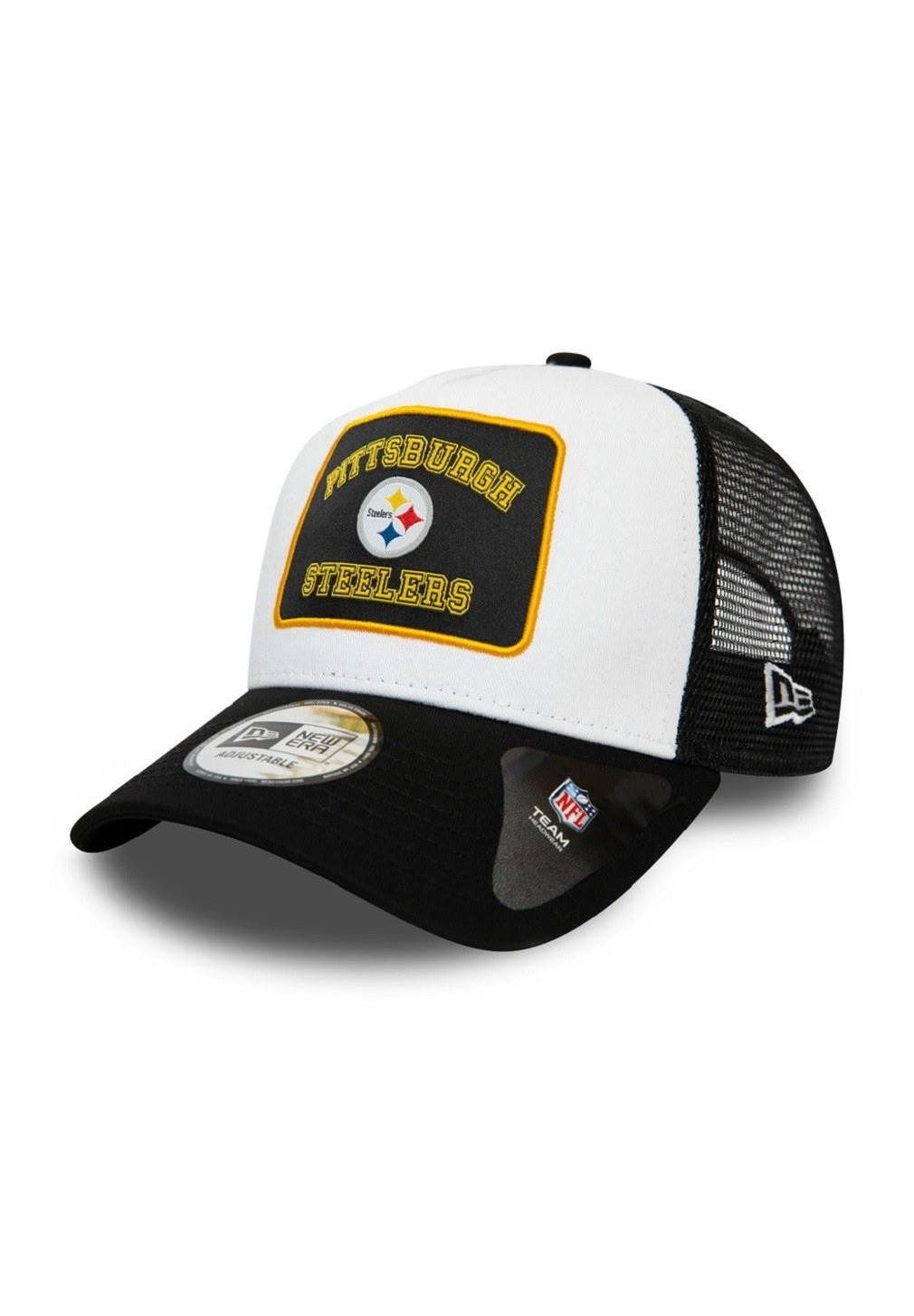 New Era Baseball Cap Pittsburgh Steelers NFL Graphic Patch White Black A-Frame Adjustable T (1-St)