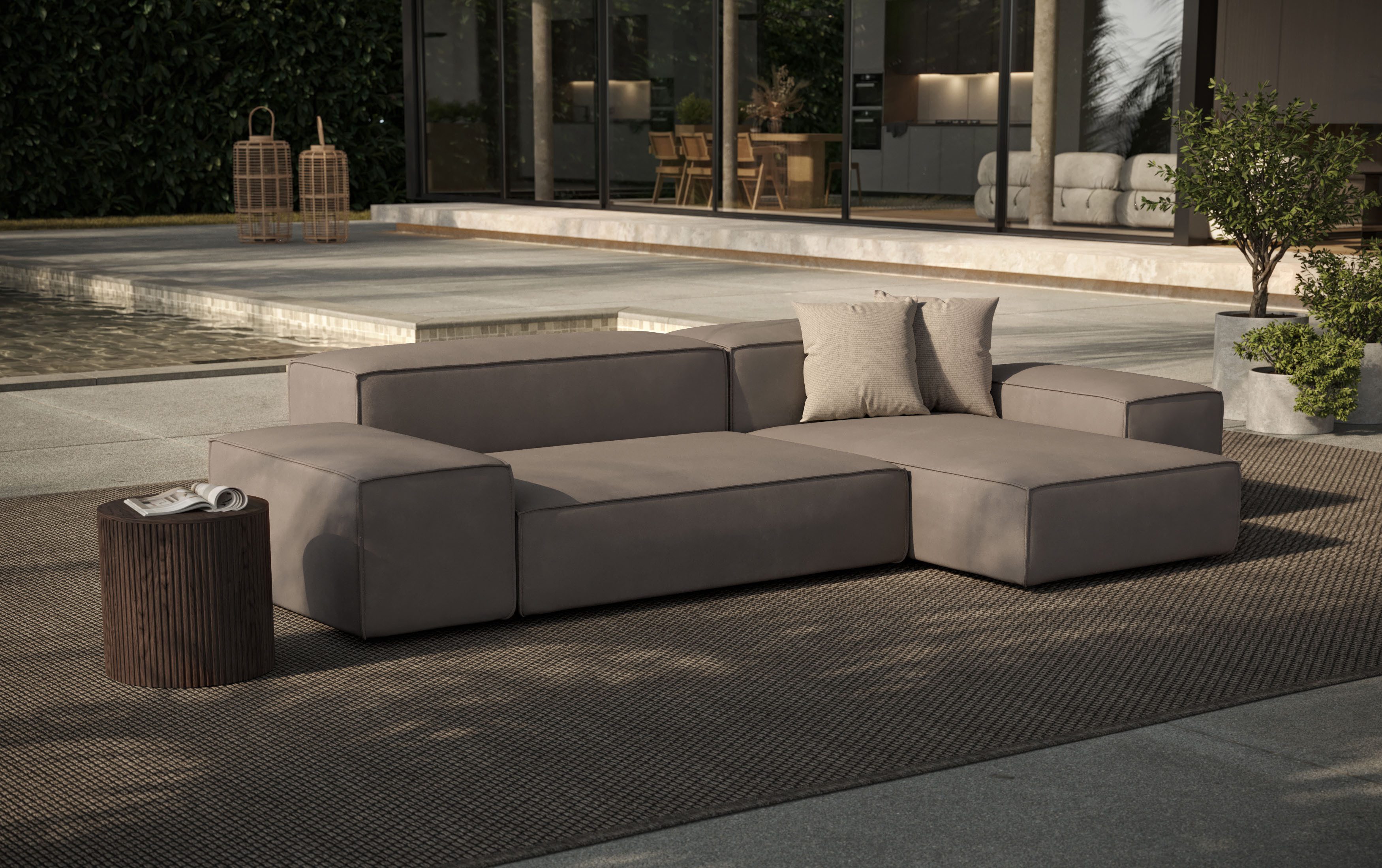 designwerk Ecksofa "Puzzle L-Form, Designsofa für Indoor und Outdoor, beque günstig online kaufen
