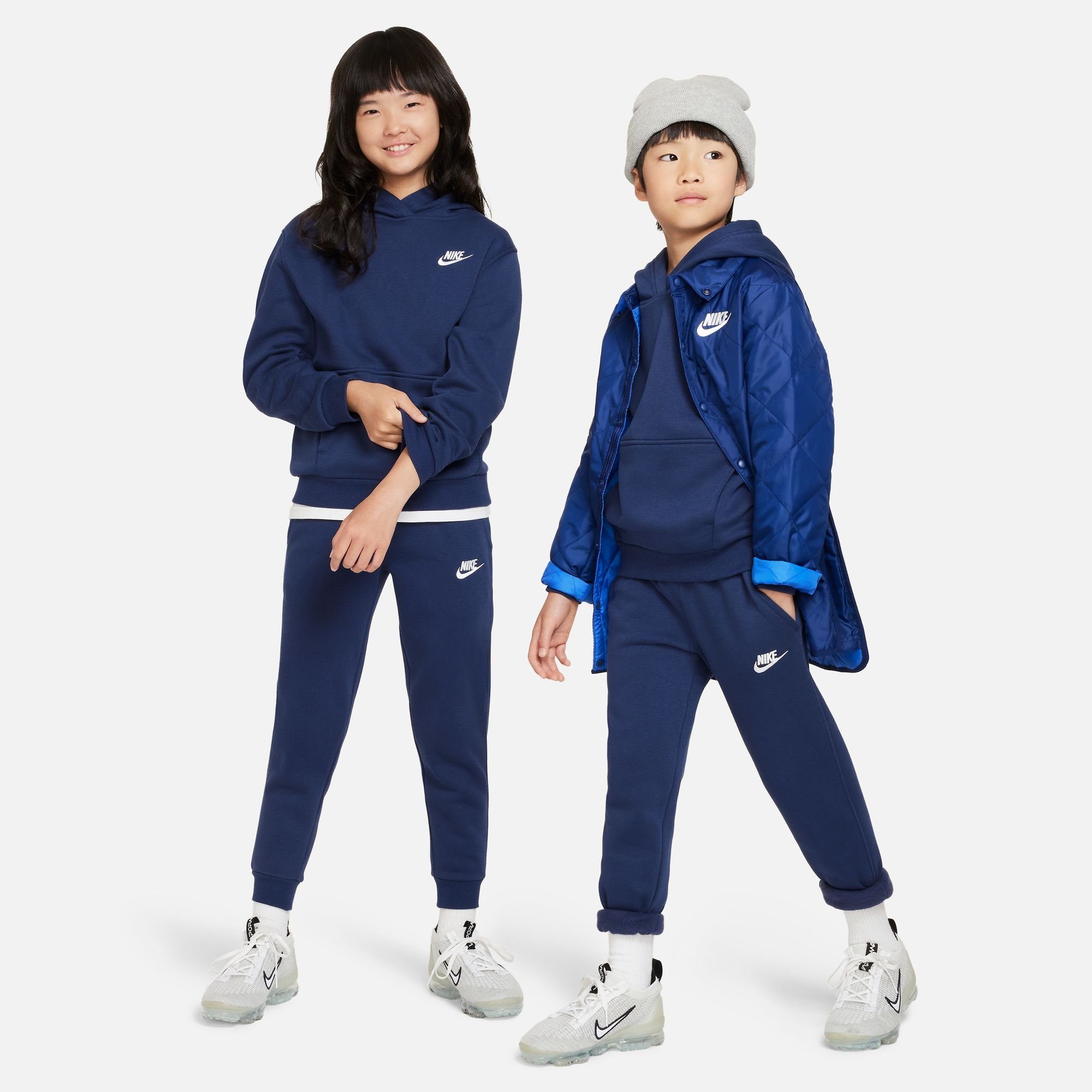 KIDS' Nike Jogginghose NAVY/WHITE PANTS FLEECE CLUB BIG Sportswear MIDNIGHT JOGGER