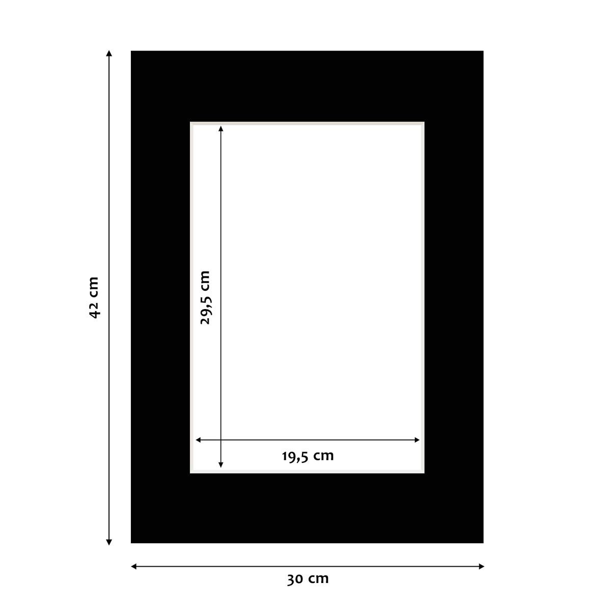 PHOTOLINI Bilderrahmen Passepartouts 5er Set - günstig online kaufen