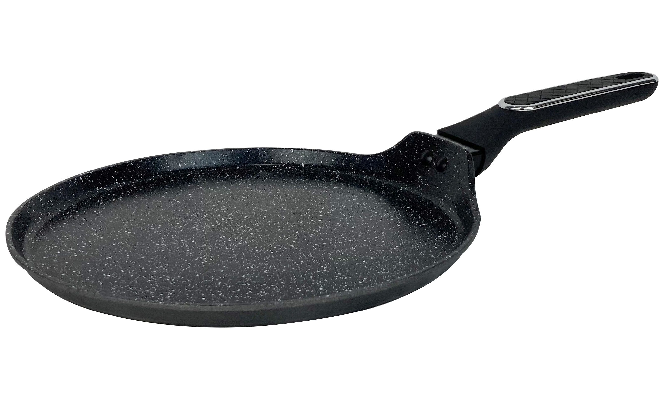 Cheffinger Pfannen-Set Crepespfanne Pfannkuchen Pancake Pfanne Ø32cm Induktion Cheffinger, Material: Aluminium, Metall, Kunststoff