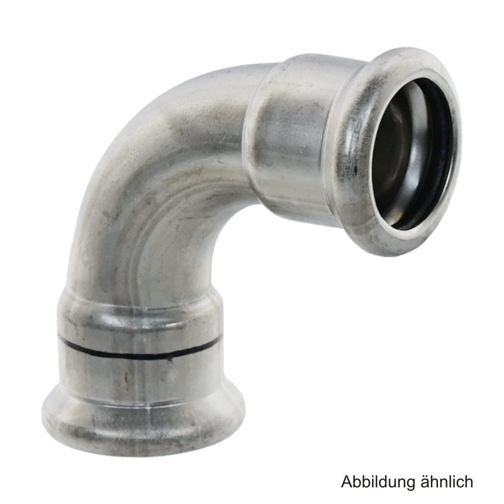 VSH Wasserrohr VSH Xpress Edelstahl 304, R2408 Bogen 90° I-I, 54 mm