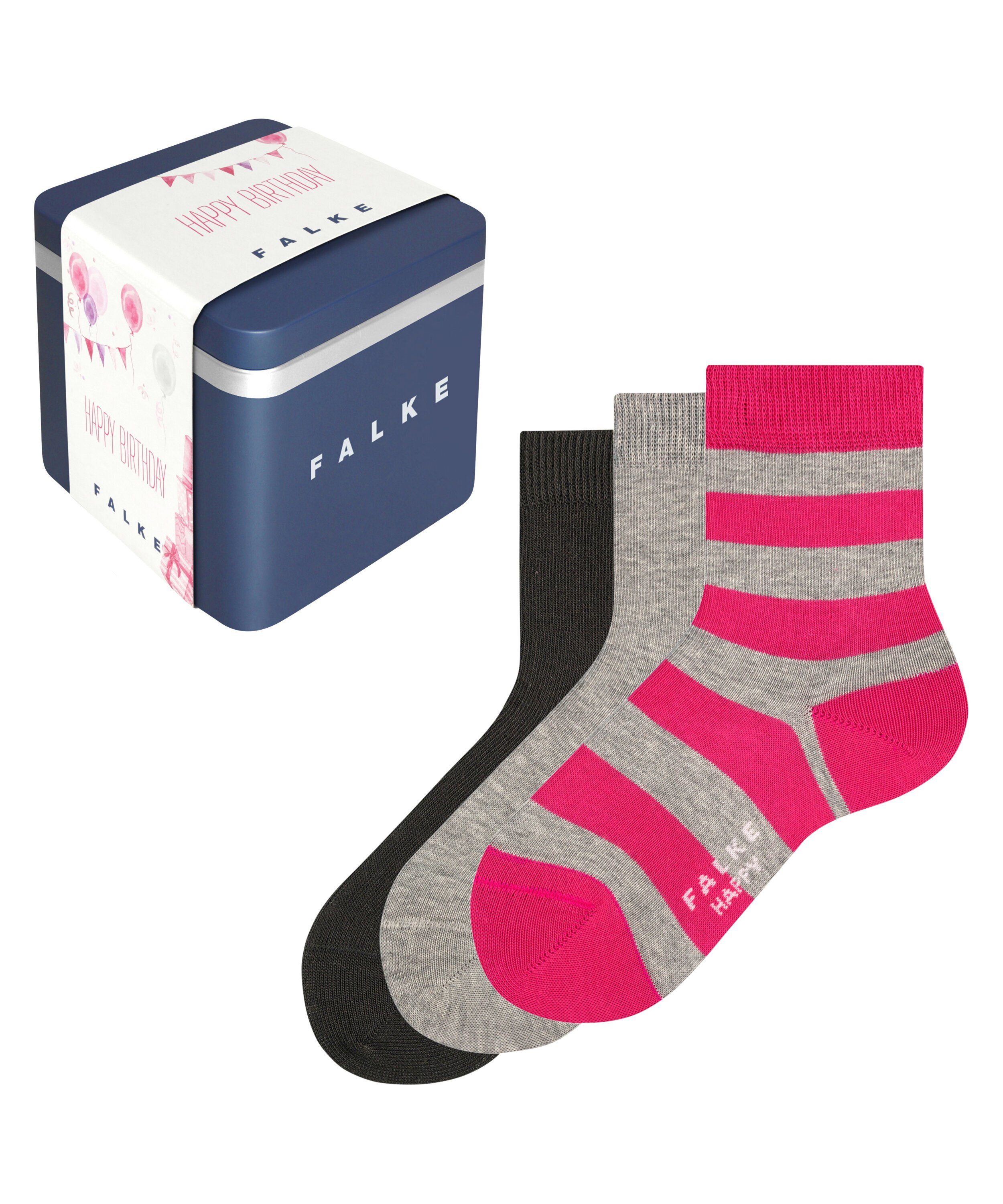 FALKE Socken Happy Giftbox 3-Pack (3-Paar) sortiment (0010)