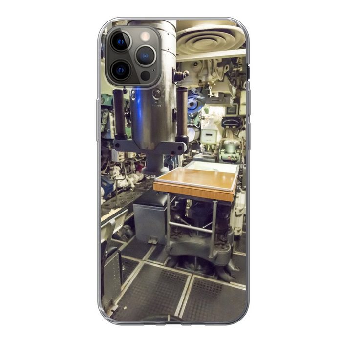 MuchoWow Handyhülle Das Innere eines alten U-Boots Handyhülle Apple iPhone 12 Pro Max Smartphone-Bumper Print Handy