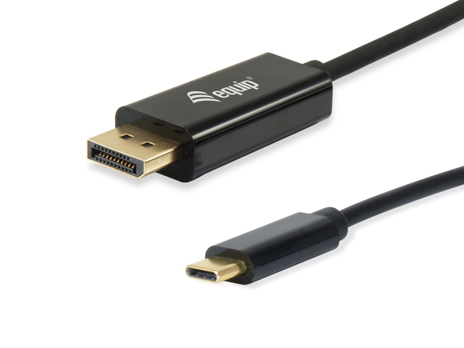 Equip Klemmen Equip Adapter USB-C -> DisplayPort 4K60Hz 1.80m sw Polybeute