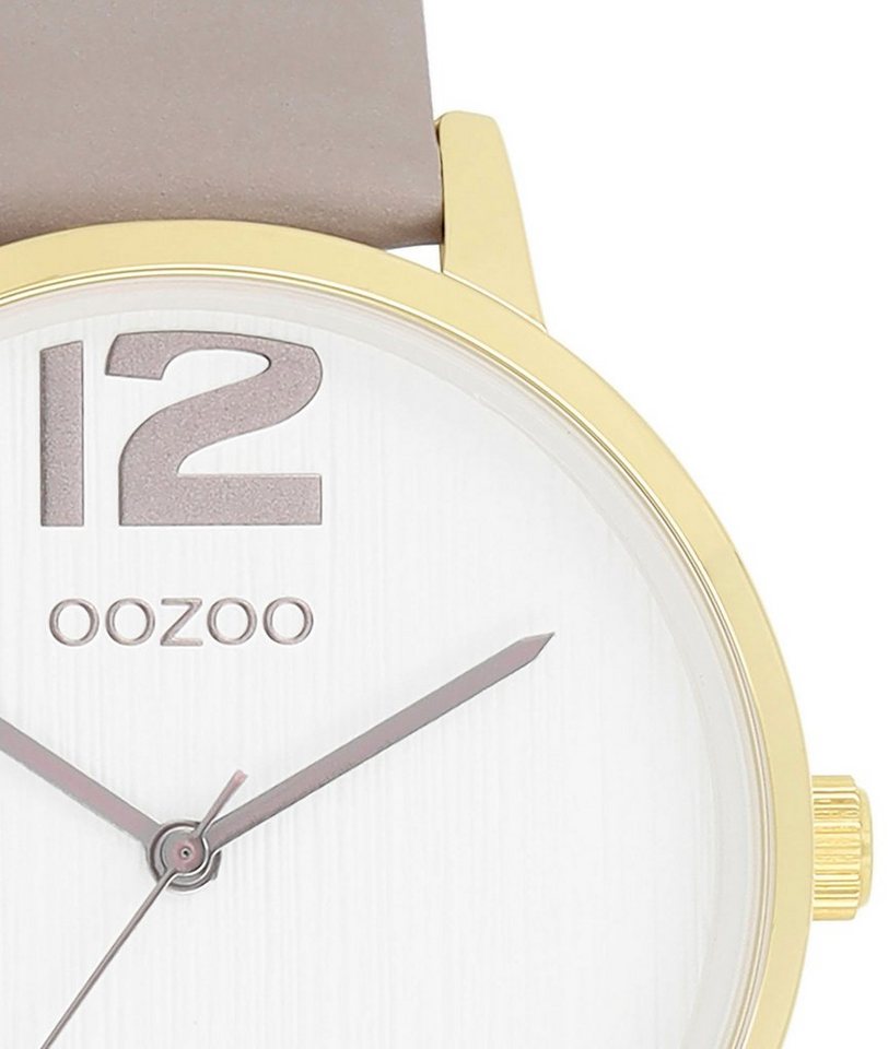 OOZOO Quarzuhr C11236, Gehäuse aus Metall, goldfarben IP-beschichtet, Ø ca.  38 mm