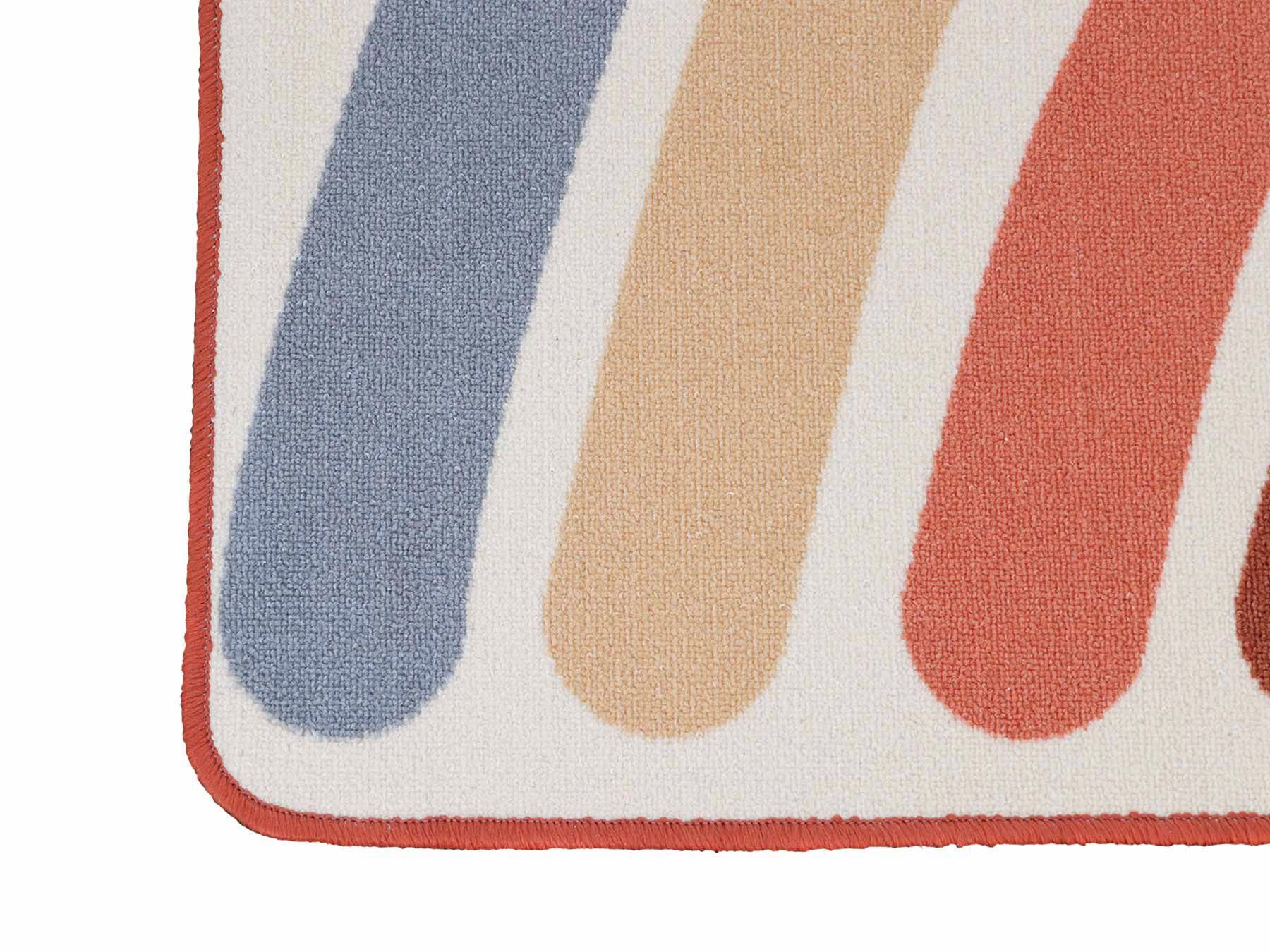 Primaflor-Ideen in Textil Kinderteppich RAINBOW, rechteckig, Höhe: 5 mm, Kurzflor, Motiv Regenbogen, Kinderzimmer