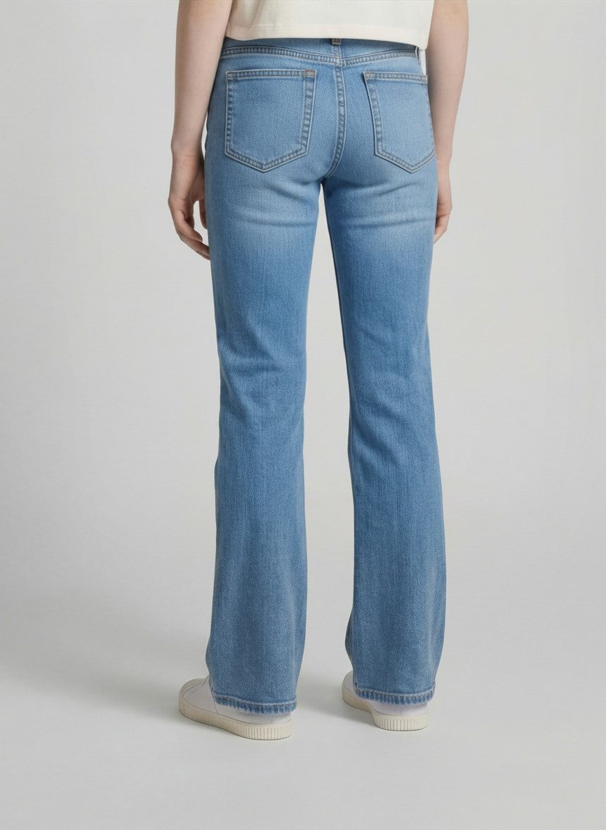 TOM TAILOR Weite Jeans Jeanshosen Flared Jeans mit Stretch – Bild 4 von 5