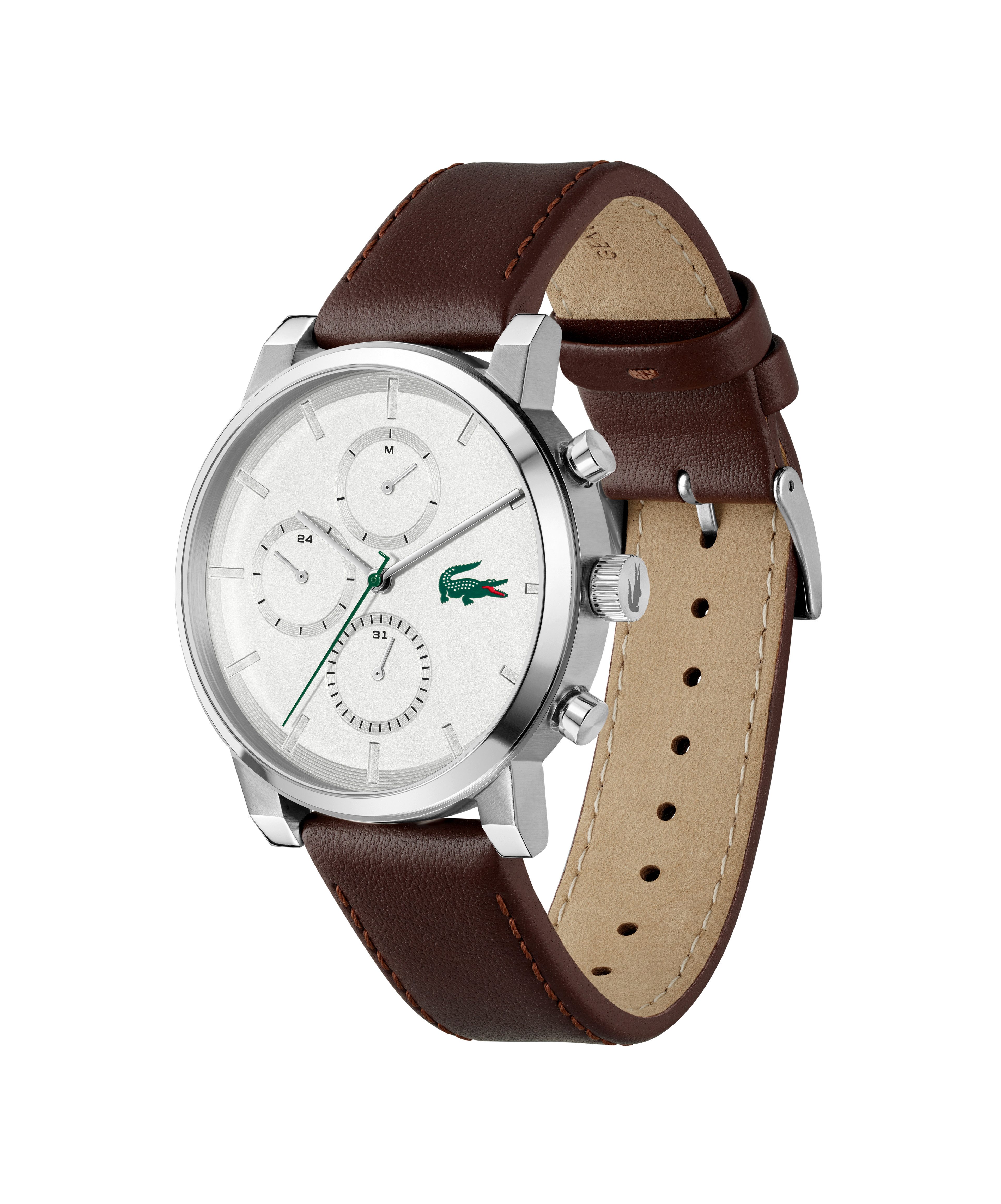 Lacoste Multifunktionsuhr Replay 2011486, Quarzuhr, Armbanduhr, Herrenuhr, Lederarmband, analog