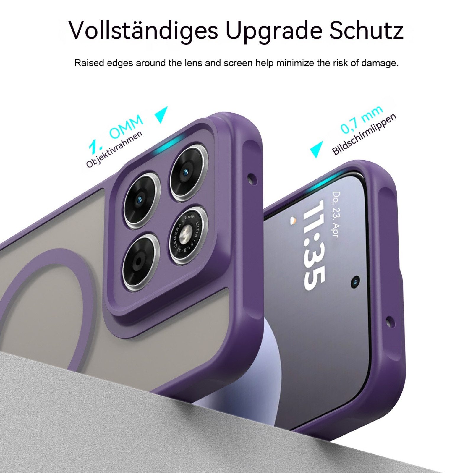 betterfon Handyhülle für Motorola Modelle,Magsafe Hülle Magnet Case, Magnetisches Laden, kompatibel mit kabellosem Ladezubehör – Bild 3 von 5
