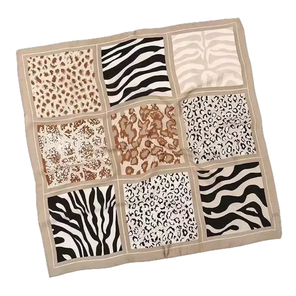 LK Trend & Style Halstuch Animal-Tuch – Seideneffekt 70x70, so vielseitig nutzbar