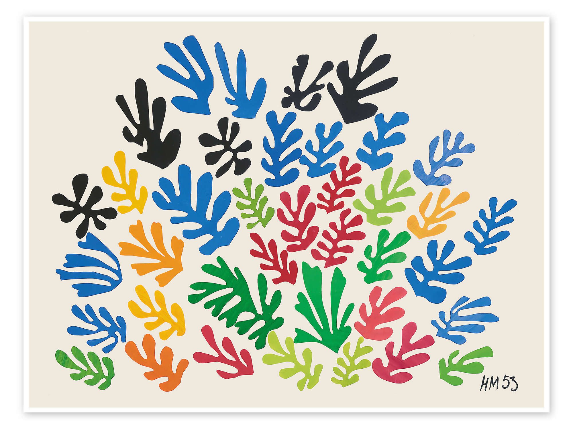 Posterlounge Wandbild La Gerbe (Die Garbe), 1953, Henri Matisse, erhältlich als Poster, Leinwandbild, Wandsticker oder Acrylglasbild