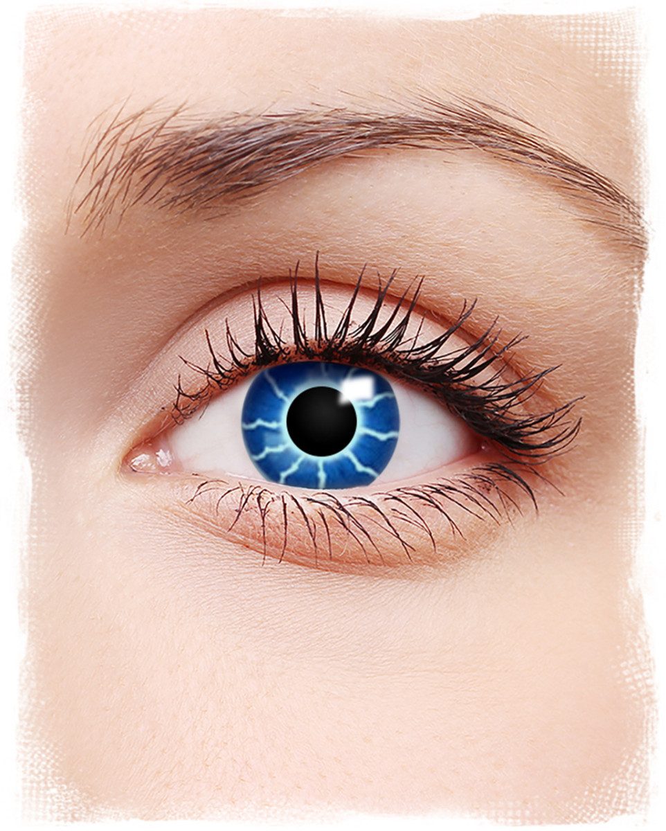 Horror-Shop Farblinsen Blue Thunder Fantasy Контактные линзы