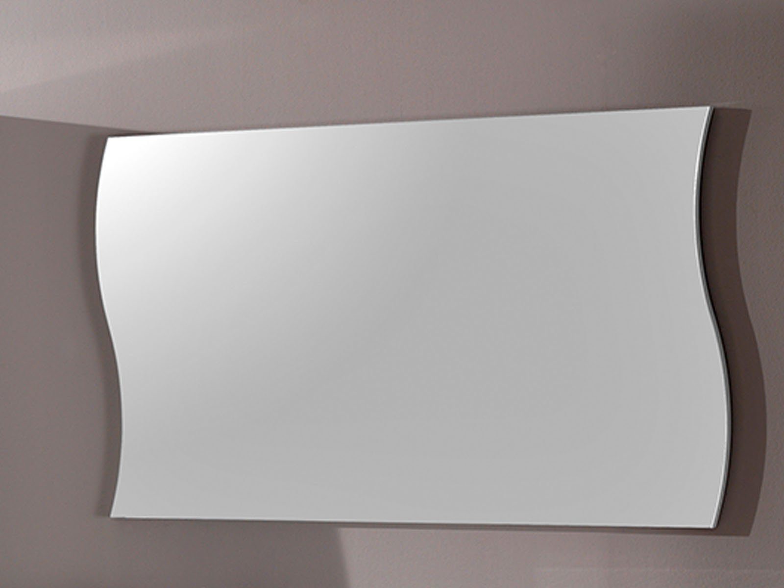 möbelando Wandspiegel Onda, Moderner Spiegel. Breite 101 cm, Höhe 60 cm, Tiefe 2 cm. | Wandspiegel
