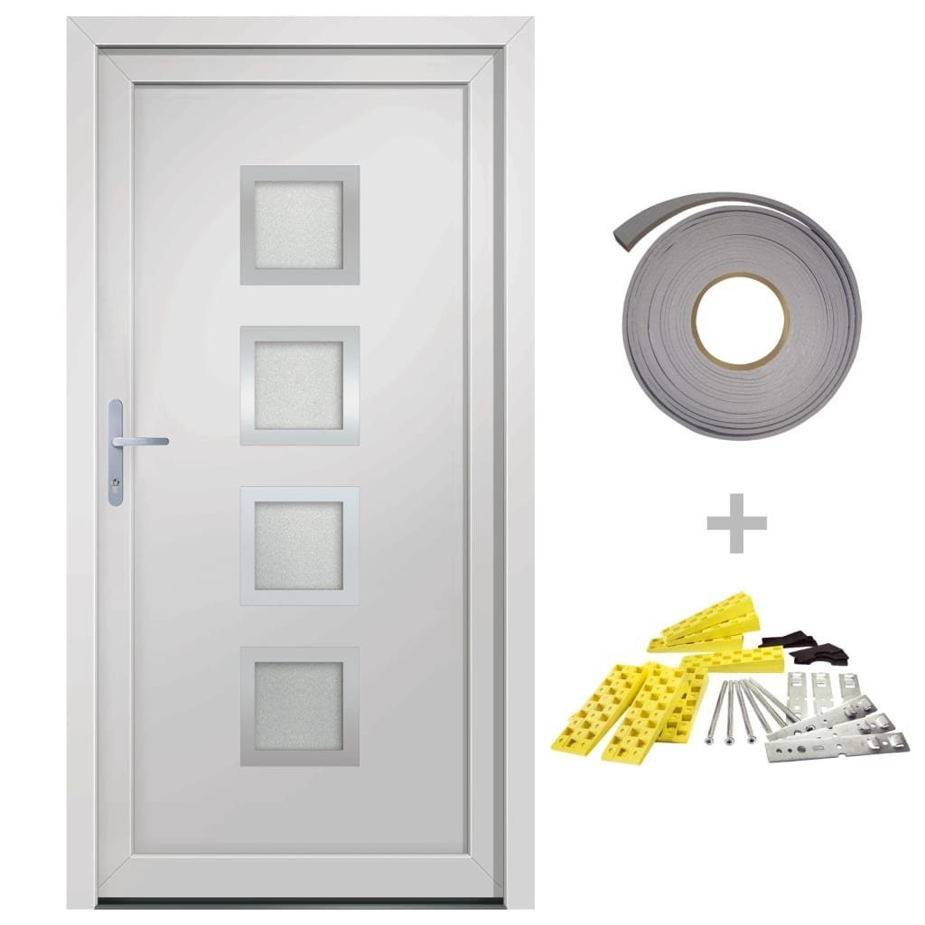 vidaXL Haustür Haustür Weiß 88x200 cm günstig online kaufen